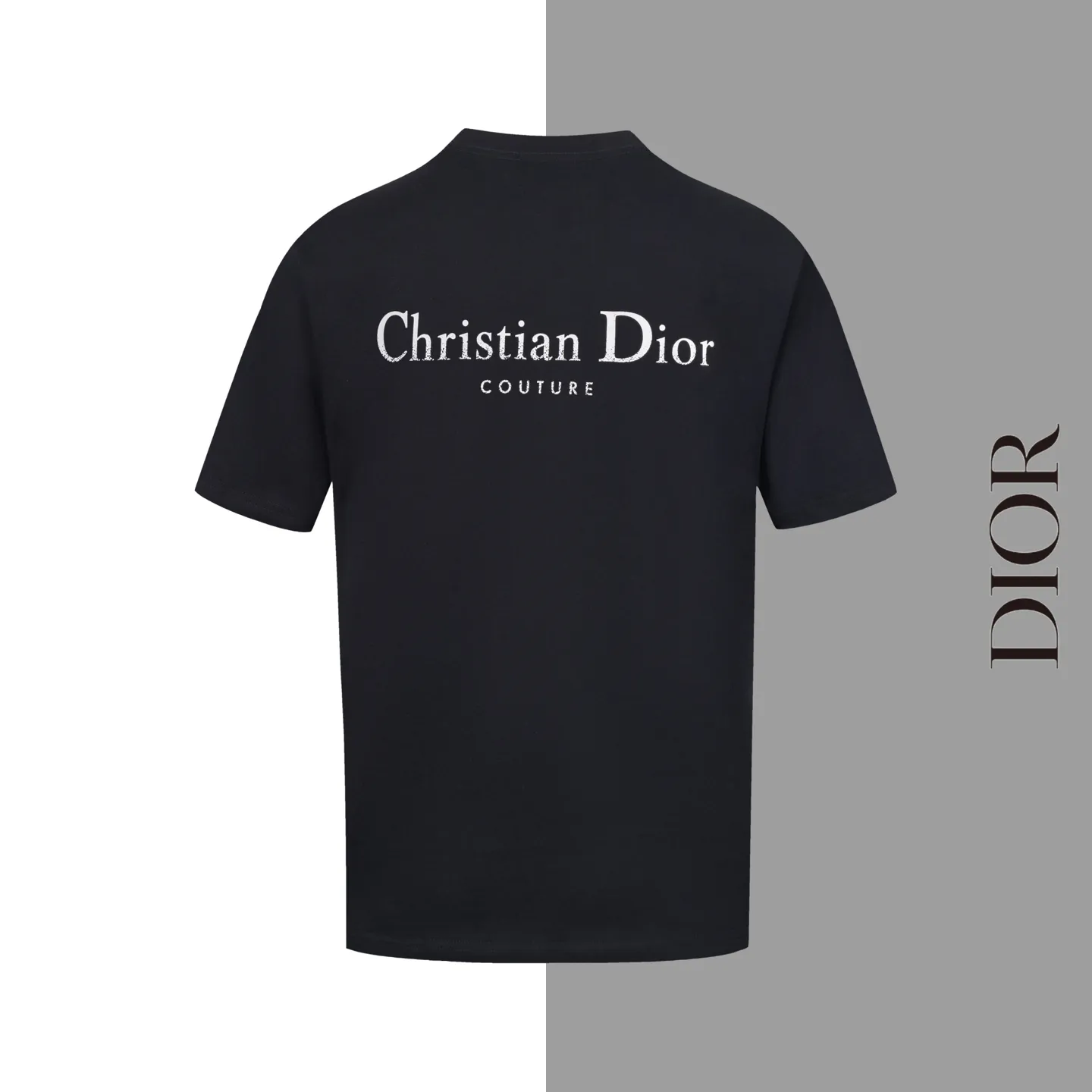🅿️170 Style #Z10 Round neck short sleeves with dior lettering on the front and back. The same style as the LOUISVUITTON official website. Fabric: 32-count double yarn 280g pure cotton fabric. Weaving and dyeing threads of the same color in the same cylinder. Consistent colors. Process: imported machine white ink direct-jet printing. Supporting: complete three-label cardboard, oil paper and code sticker packaging. High-temperature pre-shrinking process before production, no shrinkage and deformation. Imported machine professional plate production os version Can wear up to 200 pounds. The size is measured manually. The error of 2-3cm is normal. Color: black white size: s m l xl