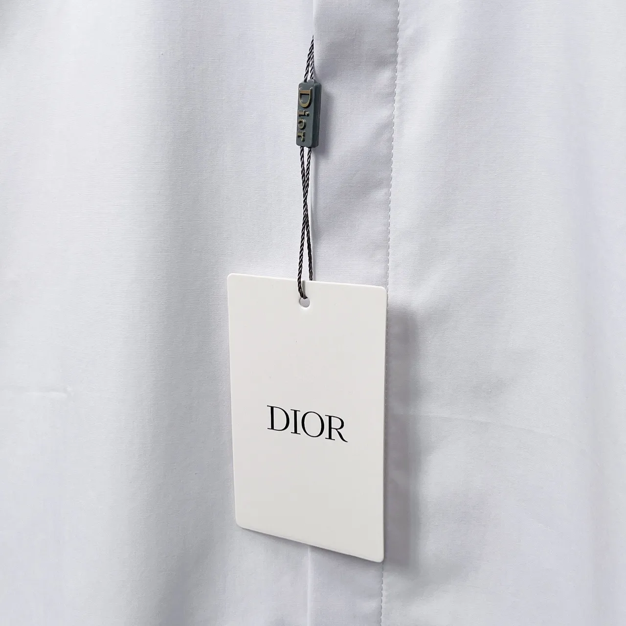 🅿️326 DIO*/Dior classic metal bee shirt with collar point Size: M-4XL Color: black white