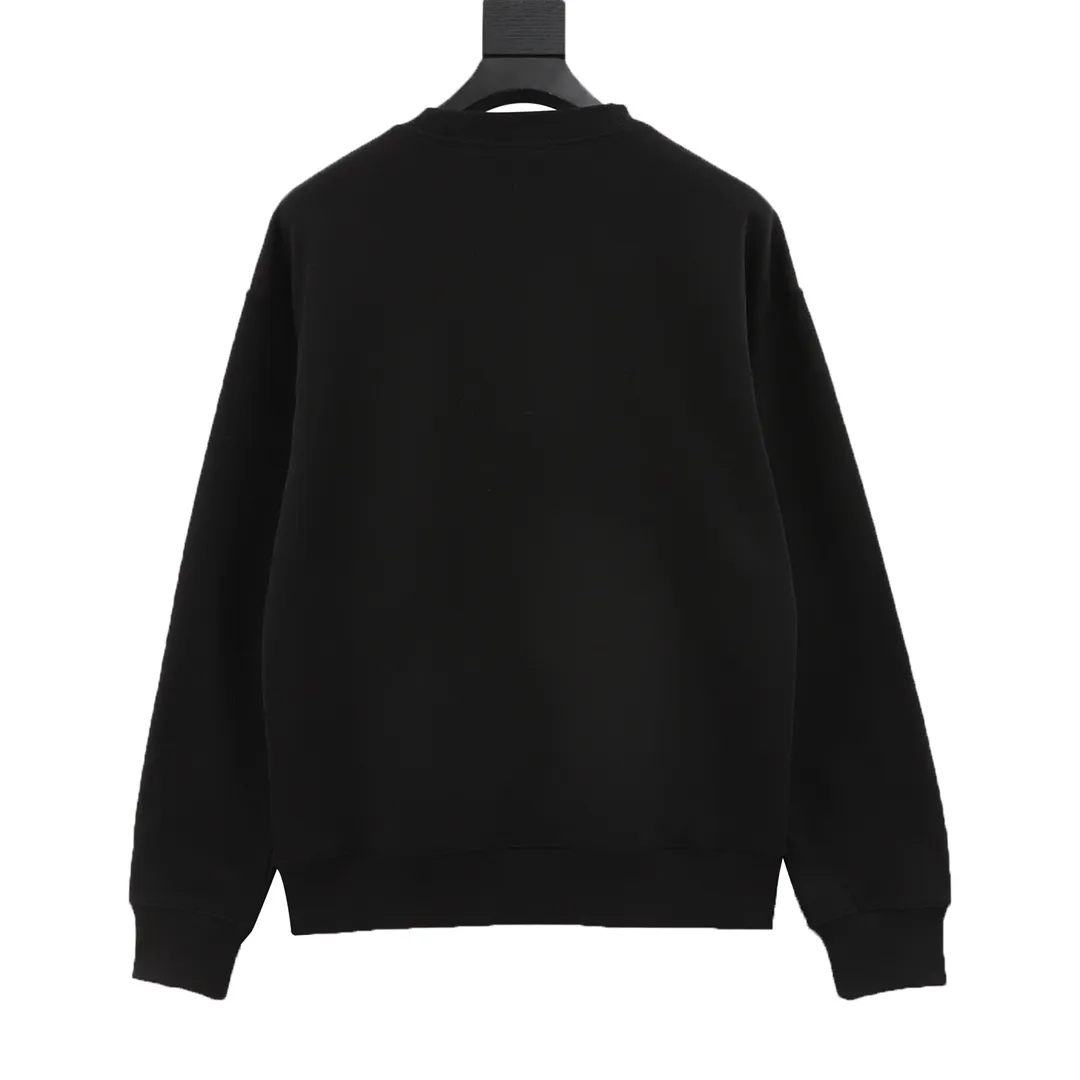 🅿️500 Dior/Dior 23Fw gradient floral letter embroidery round neck sweatshirt, custom-woven and dyed fabrics, customized triangle threads on the neckline + threads on both sides, imported Tajima embroidery on the chest, letter pattern base + partial floral embroidery after gradient dyeing process, three-label accessories and hardware are all custom molded Size: S-XL