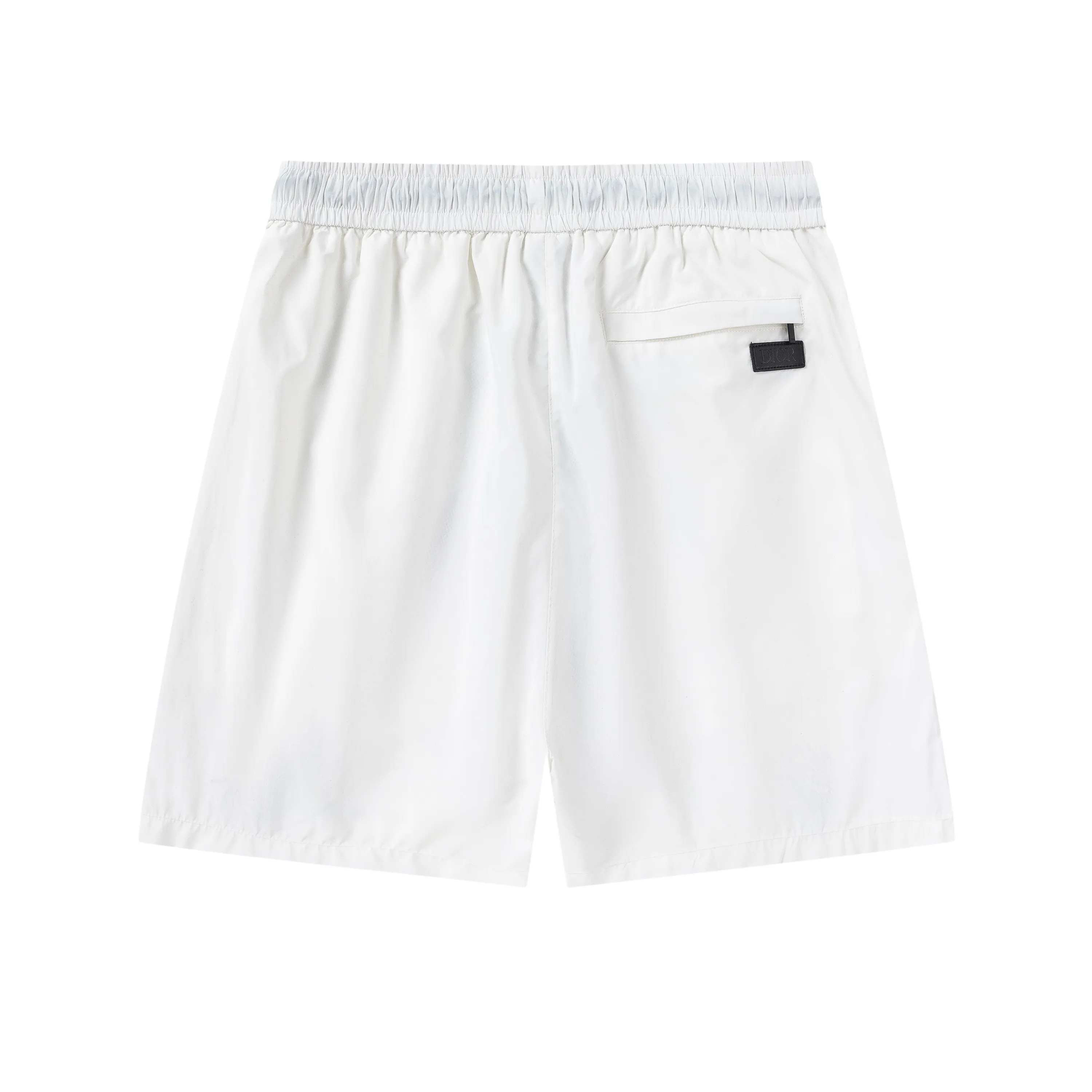 🅿️210 DiRO Dior 2025 spring and summer logo embroidery. New fashionable beach shorts, with lining and mesh shorts! The official website is synchronized with the original 1-1 replica, the original hardware is selected from high-quality polyester fiber fabrics, with a delicate feel, a must-have item for summer, and the upper body effect is super handsome! Color: Black White Size: S M L XL XXL