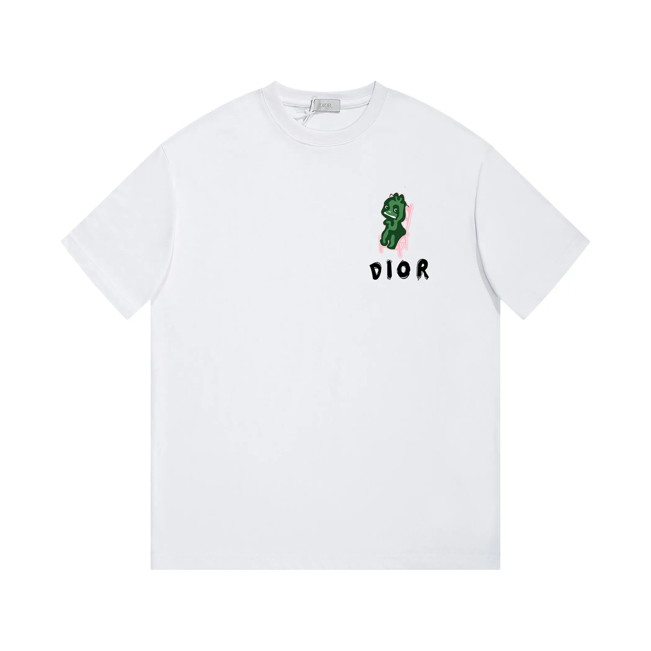 🅿️170 DIOR printed letters‼ ️Short-sleeved T-shirt® *Customized 280g cotton fabric, the fabric is soft, skin-friendly and comfortable *Laminated letter logo on the front *A very simple and elegant one that is unparalleled in terms of upper body comfort, interpreting your luxury and taste, and creating your fashionable charm. ⚠️Washing method: It is recommended to dry clean or wrap the reverse side in a laundry bag and machine wash it quickly in cold water and let it dry naturally! ⚠️ Unisex style 𝐂𝐎𝐋𝐎𝐔𝐑: White Black 𝐒𝐈𝐙𝐄: S-XL