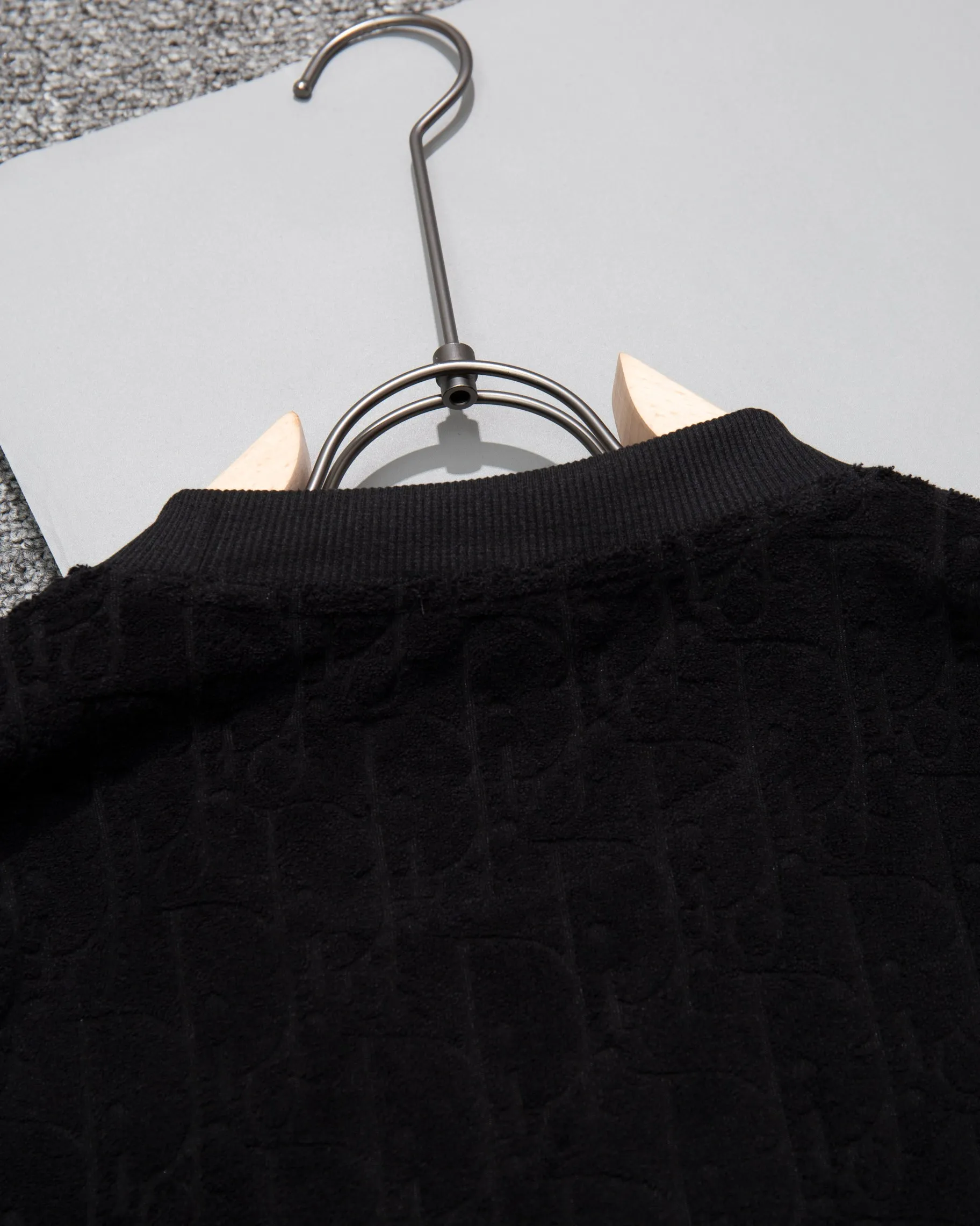 🅿️200 DIOR round neck triangle short-sleeved T-shirt made of cloth LOGO velvet fabric, official synchronization, 1:1 original mold opening, fashionable personality, versatile trend, pure original quality, original washed fabric, tag, collar label, washed wheat, complete three labels, color: black, white, coffee, purple, size: S M L XL