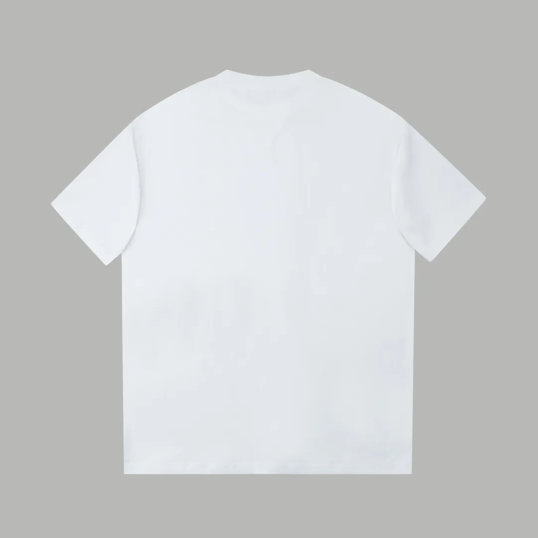 🅿️210 ✨DIO✨🆕25SS early spring new color letter direct spray short sleeves light luxury essential item for daily commuting for men and women correct version welcome to compare detailed features · 260g 100% pure cotton double yarn jersey fabric · Custom dyed in the same cylinder, special thickening 32 double-strand 1X1 threads · Imported digital Kangli direct spray printing · Double-needle cross-stitching technology + V-shaped neckline · Original main mark, washed tag, branded moisture-proof paper packaging Color: black/brown/white Size: S/M/L/XL