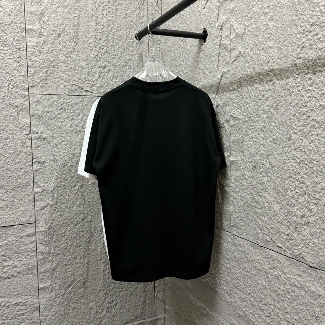 🅿️180 Dio* Dior 2025 spring and summer new style Classic letter thick plate three-dimensional silicone technology Simple and elegant Customized double yarn plain cotton fabric Short-sleeved T-shirt Uniform for men and women Color: black white Size: S (90-130 pounds) M (120-150 pounds) L (140-165 pounds) XL (160-180 pounds) XXL (180-210 pounds)