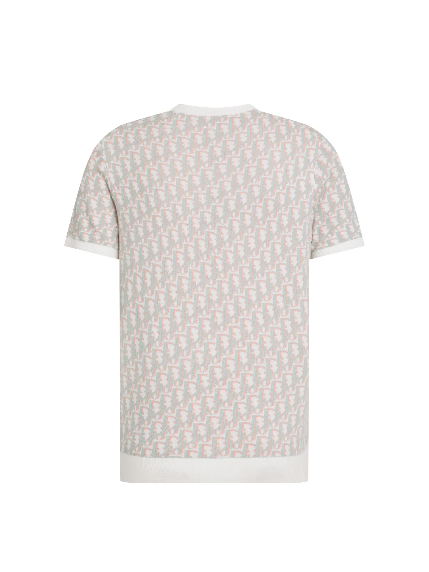 🅿️330 (ZP version) - Classic Dior official website letter jacquard round neck Tencel knitted short sleeves, same style for men and women - Made of ZP custom-dyed Tencel knitted fabric, threads are custom-dyed in the same cylinder with zero color difference, full set of accessories customized to distinguish the market currency, welcome to compare - Color Black White - Size S M L XL