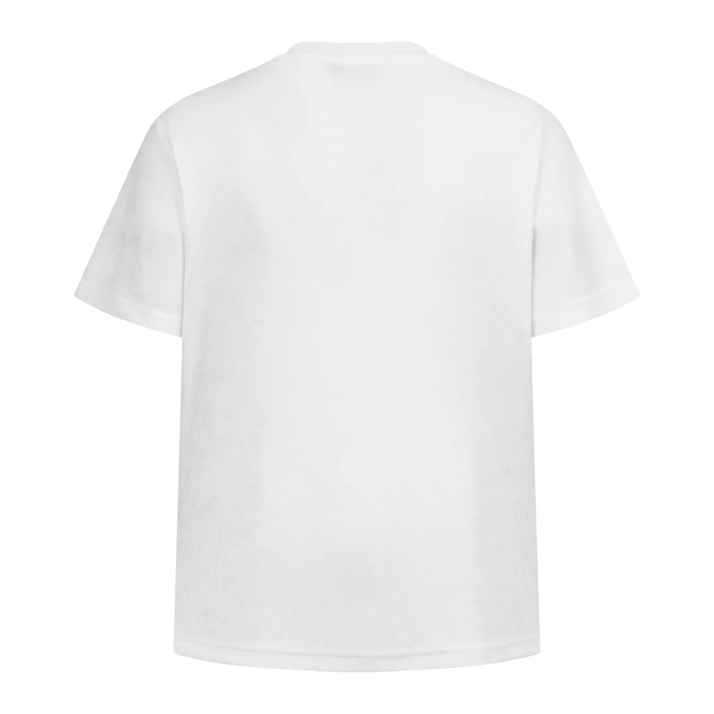 🅿️270 [Exclusive supply] CD letter slogan towel short sleeves (white) This T-shirt is a new product of the 2025 autumn men's wear series to pay tribute to the heritage. Crafted from cotton terry fabrication, it's enhanced with a classic logo on the chest. The classic style pairs easily with any jeans or shorts from the collection. The fabric is made of pure combed cotton, which enhances resilience and fit; it has a three-dimensional coil structure on the surface, making it soft and moisture-absorbent. The fluffy coils on the outer layer provide breathability, and the inner layer is smooth and delicate; the texture of the terry fabric is used to simulate the touch of a towel. Add exquisite details to soft fabrics through embroidery to enhance the sense of luxury; the needle-stitch embroidery process has unique style and characteristics. The number of times the stitches are repeated highlights the layering and delicacy. Needle embroidery can achieve very fine details, and the work has a strong sense of line and three-dimensionality. Size:XS.S.M.L