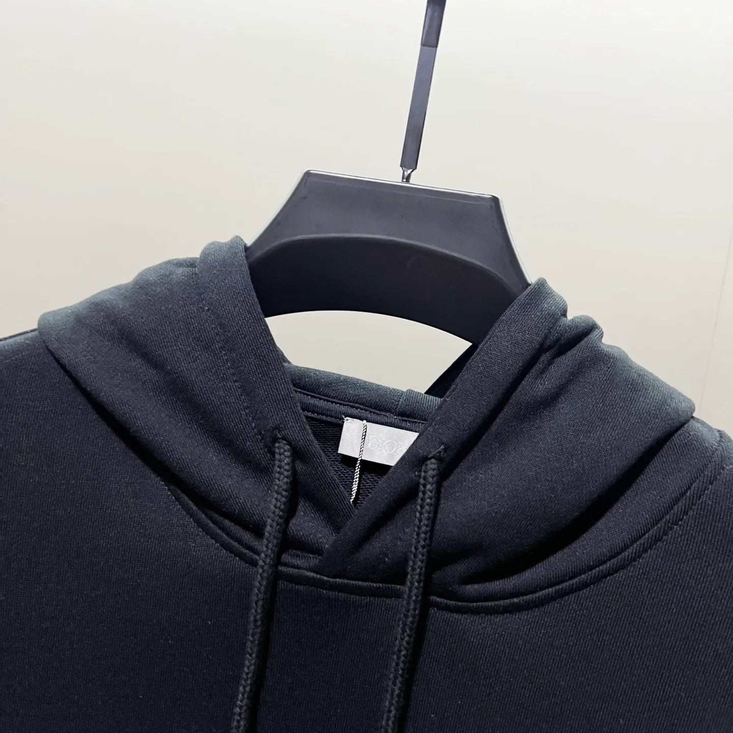 🅿️290 DIOR/Dior 420g pure cotton fabric hooded sweatshirt, classic and simple micro-label CD letter logo LOGO embroidery🪡 process, official synchronization, high version, high quality, fashionable personality, versatile trend, pure original quality, original fabric, tag, collar label, washed wheat, complete three standards, color: black, white, pink, gray, khaki. Size: XS-L