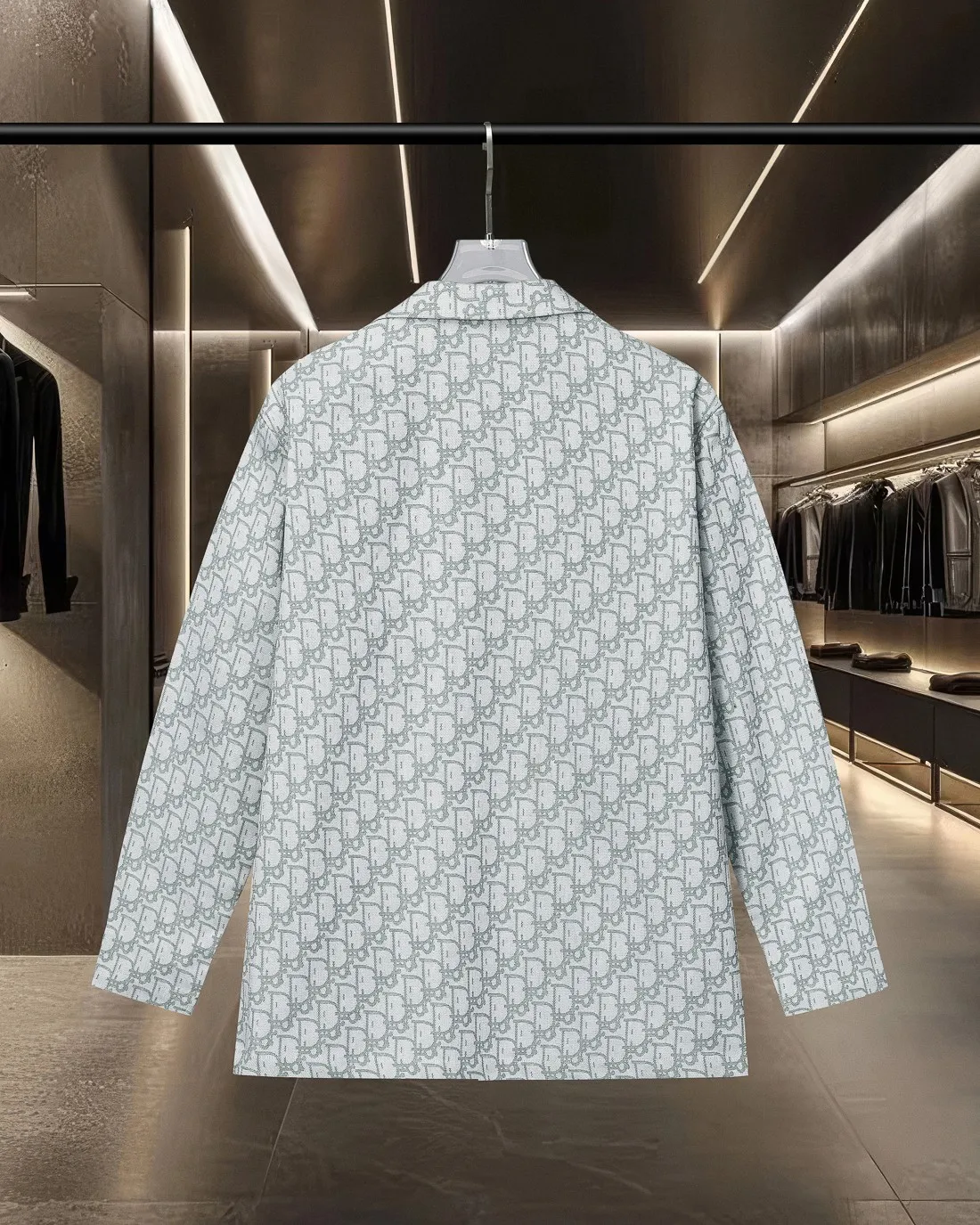 🅿️416 DIOR Dior's hot style is coming. All-over printed barrage logo lapel suit denim jacket. 2025ss official website new jacquard logo, exquisite logo. High-end version, custom-made fabrics at the counter. Highly breathable and comfortable, exquisitely crafted, with impeccable detail processing, custom-made logo engraved buttons, and complete three labels. Brand element design concept reflects high quality. It feels delicate and soft! It presents a casual cut and the upper body shape is great! 🐍Size: M-XXL