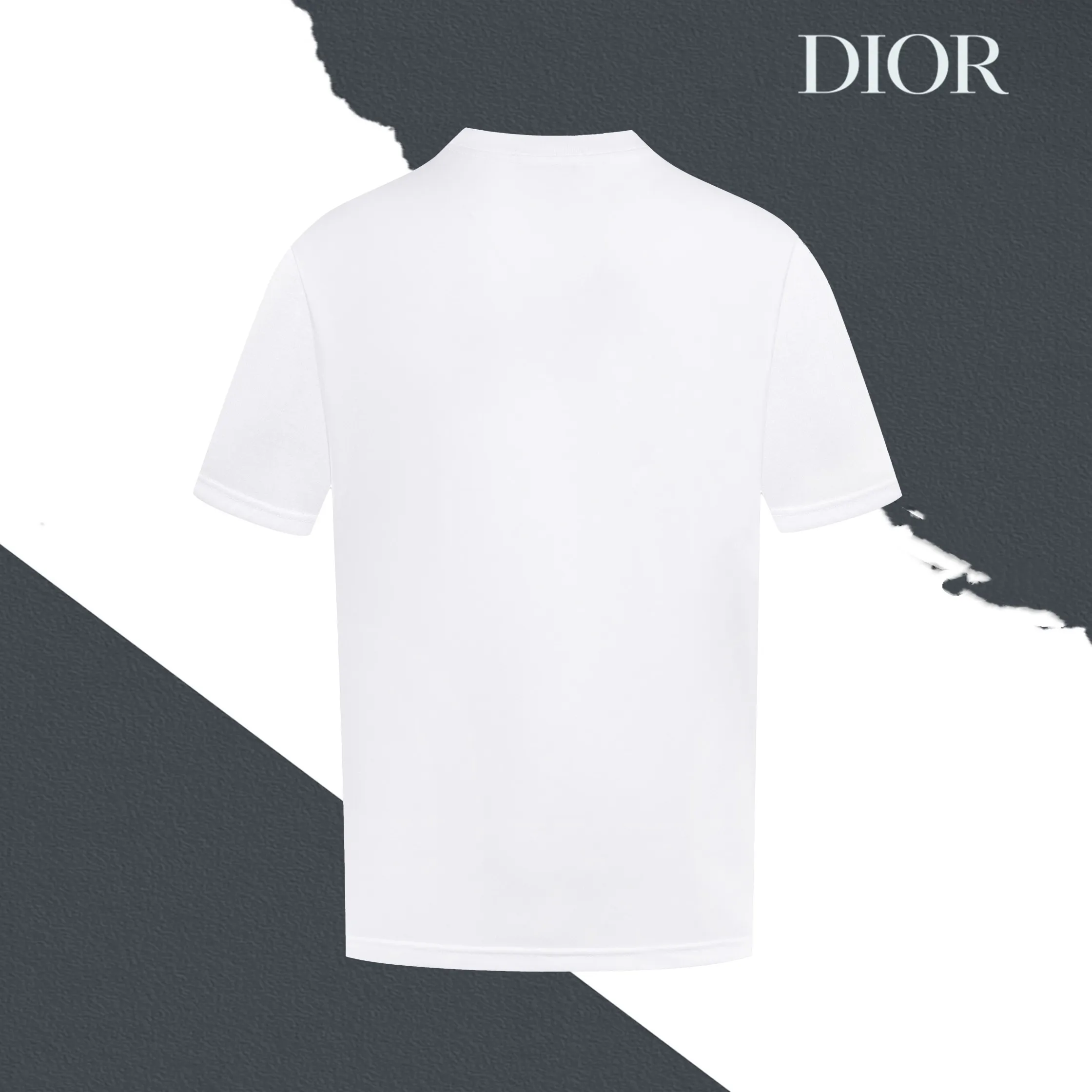 🅿️160 model number S05 DIOR classic chest small logo letter embroidery round neck short sleeves embroidery, full package, three labels complete, original supporting accessories 1:1, main mark process, very high-end, has been pre-shrunk at high temperature, not easy to deform after repeated washing, pure cotton 280 grams, high weight, 32 count double yarn, no pilling, no fading, comfortable and breathable, matched with 1x1 thread in the same cylinder, oversize loose version Can wear up to 220 pounds Color: black white Size: XS-L