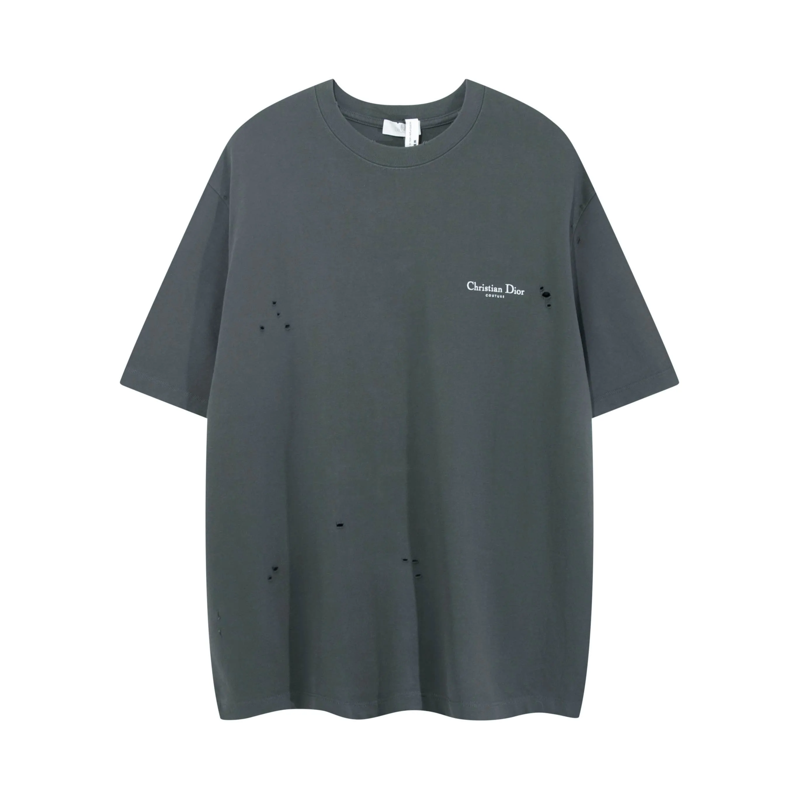 🅿️200 High-quality new CD 25SS early spring new joint series letter Lily of the Valley logo worn short sleeves light luxury essential item for daily commuting for men and women Correct version welcome to compare Detailed features ·320g 100% cotton double yarn jersey fabric ·Custom-dyed in the same vat, 32 pieces of special thickened double-strand 1X1 thread ·Manual hand-printed screen printing lily of the valley letter logo pattern, whole body cut, cuffs edging process, double-needle stitching and cross-stitching process ·Original main mark washed, size xs-l