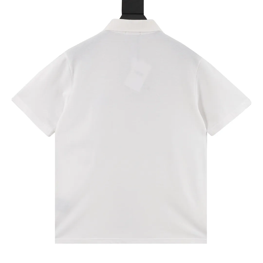 🅿️270 DIOR/Dior cat pattern Polo short sleeves are made of cotton pique mesh fabric, customized material 260g long-staple cotton. The collar is made of a double-system jacquard flat knitting machine, which is elastic and does not deform. All clothes are bound with original cloth. Double-layered mask on the front chest, no open lines or gaps. Cuffs, bottom of front chest, shoulder seams covered with bones. All restored to the original version. No goods will be produced without the original version. Size：XS-L