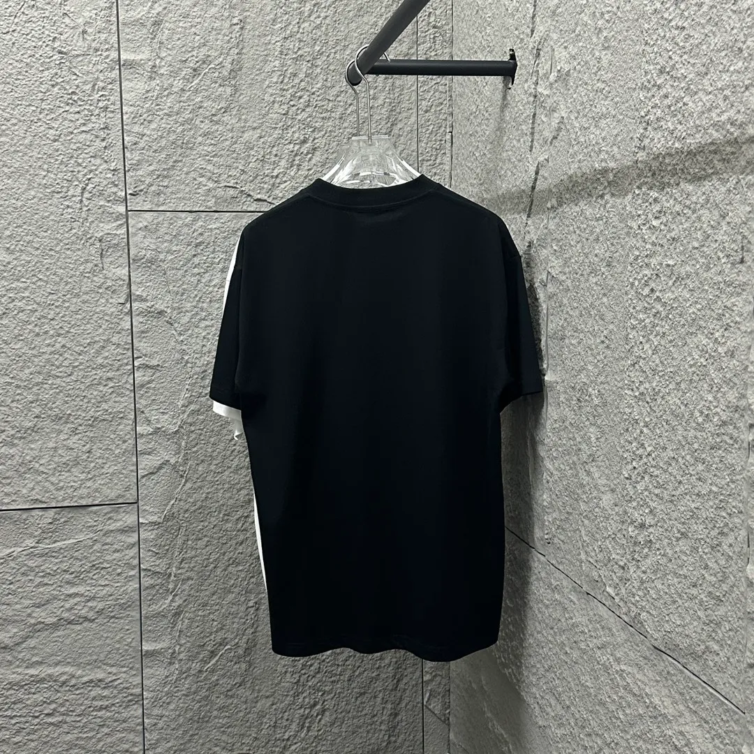 🅿️180 Dio*Dior* 2025 spring and summer style Classic letters 1947 embroidered personalized logo Customized double yarn plain cotton fabric Short-sleeved T-shirt Unisex Size: S (90-130 catties) M (120-150 catties) L (140-165 catties) XL (160-180 catties) XXL (180-210 pounds) Color: black white