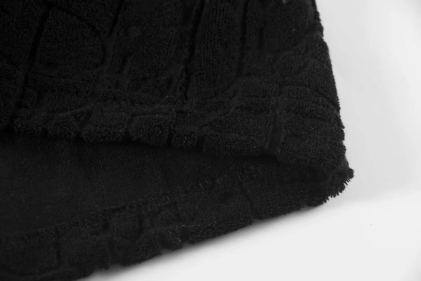 🅿️170 ❥B806# High-quality Dior 2025Fall Spring and Summer New Series Presbyopia Jacquard Towel Shorts Custom-woven and dyed pure cotton 100% gram weight 300G fabric Positioned tailoring heavy material size: S M L XL Color: black