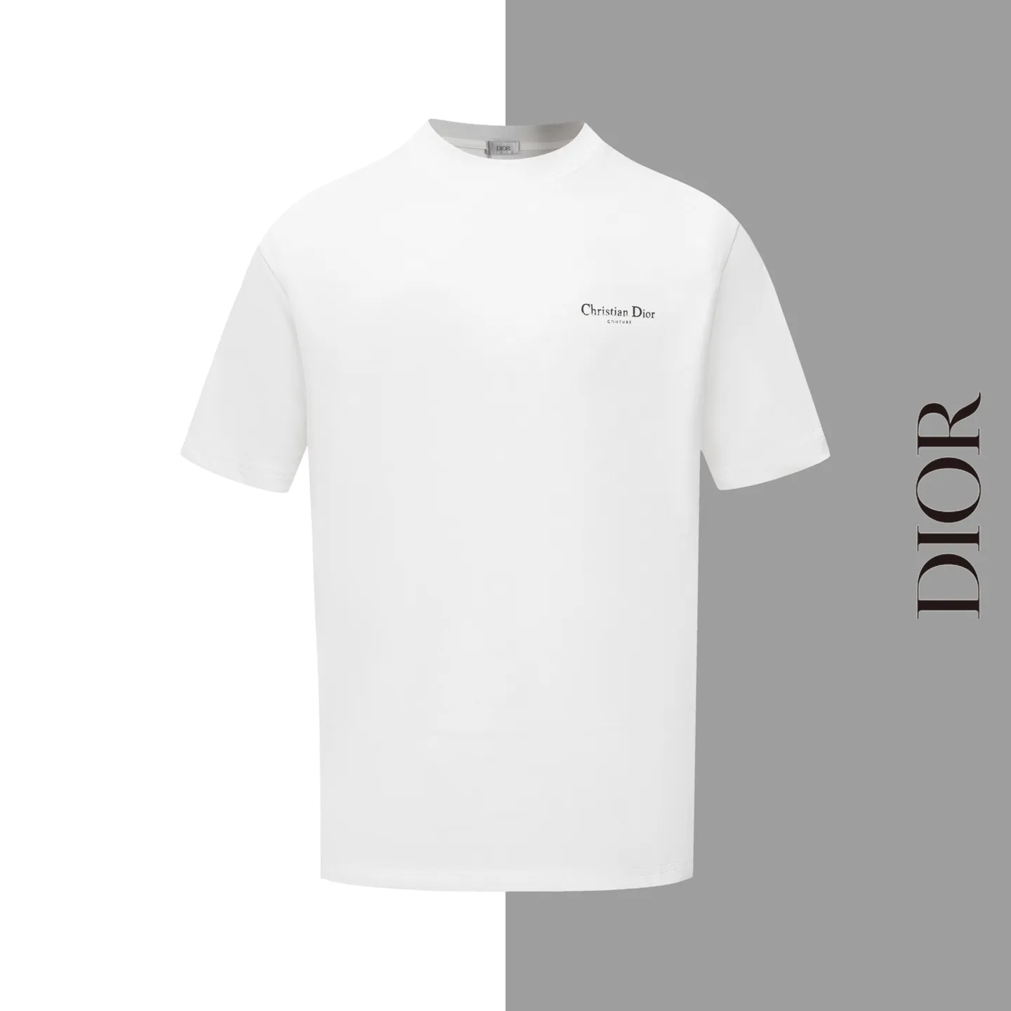 🅿️170 Style #Z10 Round neck short sleeves with dior lettering on the front and back. The same style as the LOUISVUITTON official website. Fabric: 32-count double yarn 280g pure cotton fabric. Weaving and dyeing threads of the same color in the same cylinder. Consistent colors. Process: imported machine white ink direct-jet printing. Supporting: complete three-label cardboard, oil paper and code sticker packaging. High-temperature pre-shrinking process before production, no shrinkage and deformation. Imported machine professional plate production os version Can wear up to 200 pounds. The size is measured manually. The error of 2-3cm is normal. Color: black white size: s m l xl