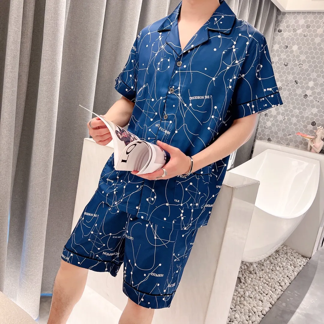 🅿️340 DIOR Dior home wear, high-end Korean silk fabric, skin-friendly, soft and comfortable, same style for men and women, women's size: S～L, men's size: M～XXXL
