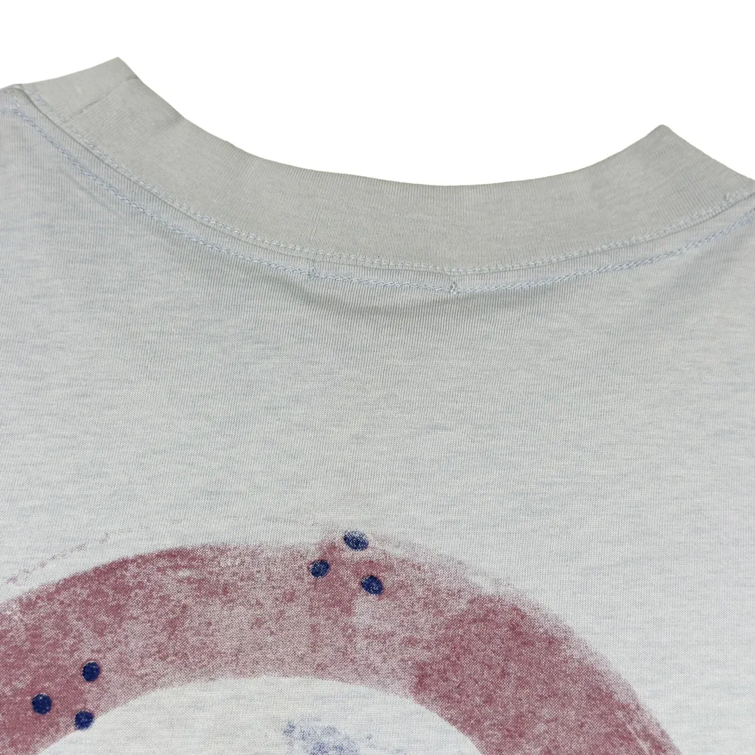 🅿️210 CD Summer 25ss Pink Circle Illustration Digital Printing Round Neck Short Sleeve Size XS-L