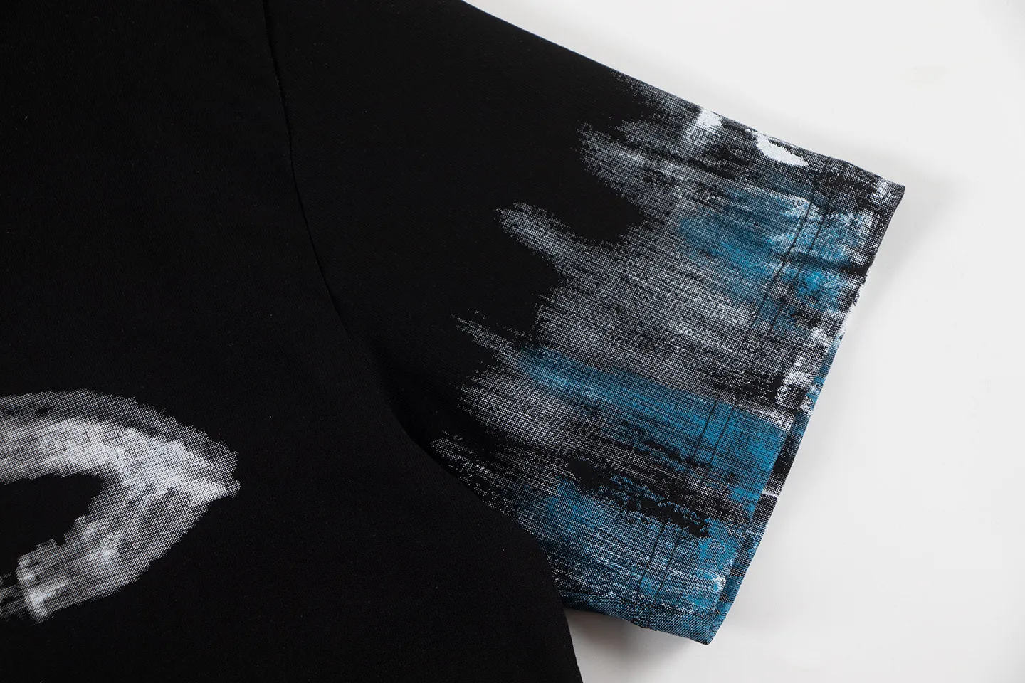🅿️160 Dior*2025 latest hand-painted short-sleeved material: high version 300g double yarn combed cotton Size: S M L XL Color: black white Style number: W2554