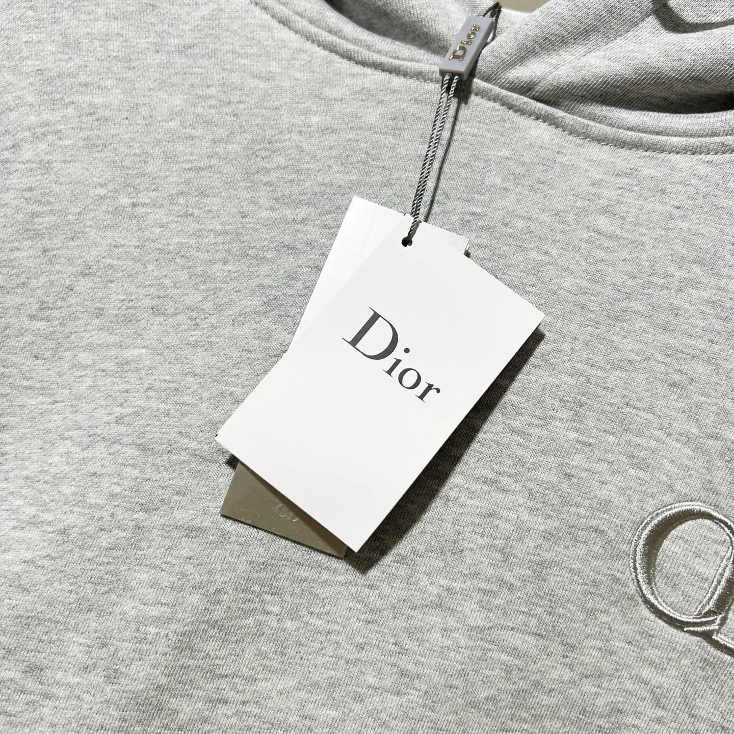 🅿️290 DIOR/Dior 420g pure cotton fabric hooded sweatshirt, classic and simple micro-label CD letter logo LOGO embroidery🪡 process, official synchronization, high version, high quality, fashionable personality, versatile trend, pure original quality, original fabric, tag, collar label, washed wheat, complete three standards, color: black, white, pink, gray, khaki. Size: XS-L