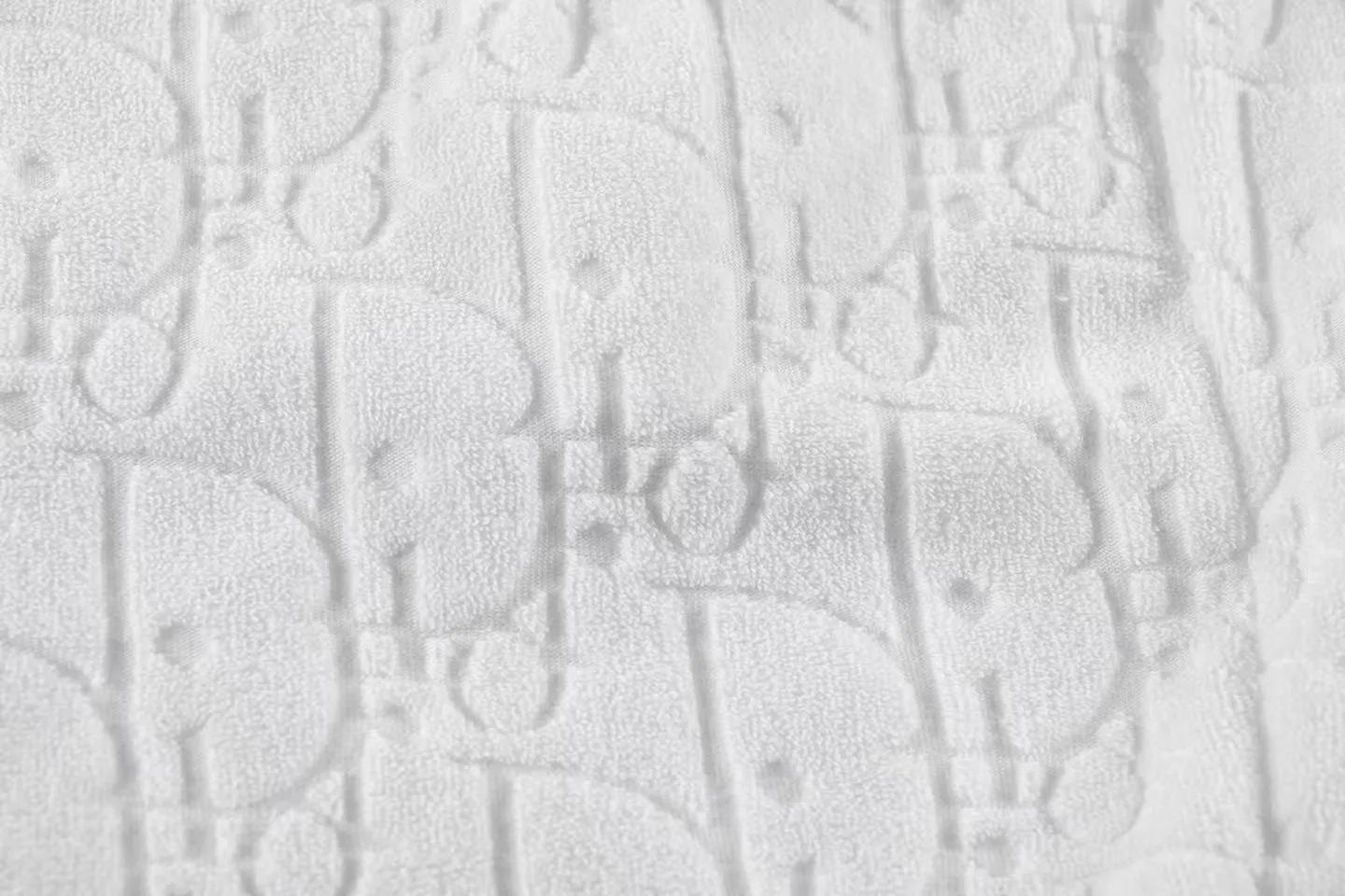 🅿️170 ❥B806# High quality Dior 2025Fall spring and summer new series presbyopia jacquard towel shorts custom-woven and dyed pure cotton 100% gram weight 300G fabric positioning and tailoring heavy material size: S M L XL color: white