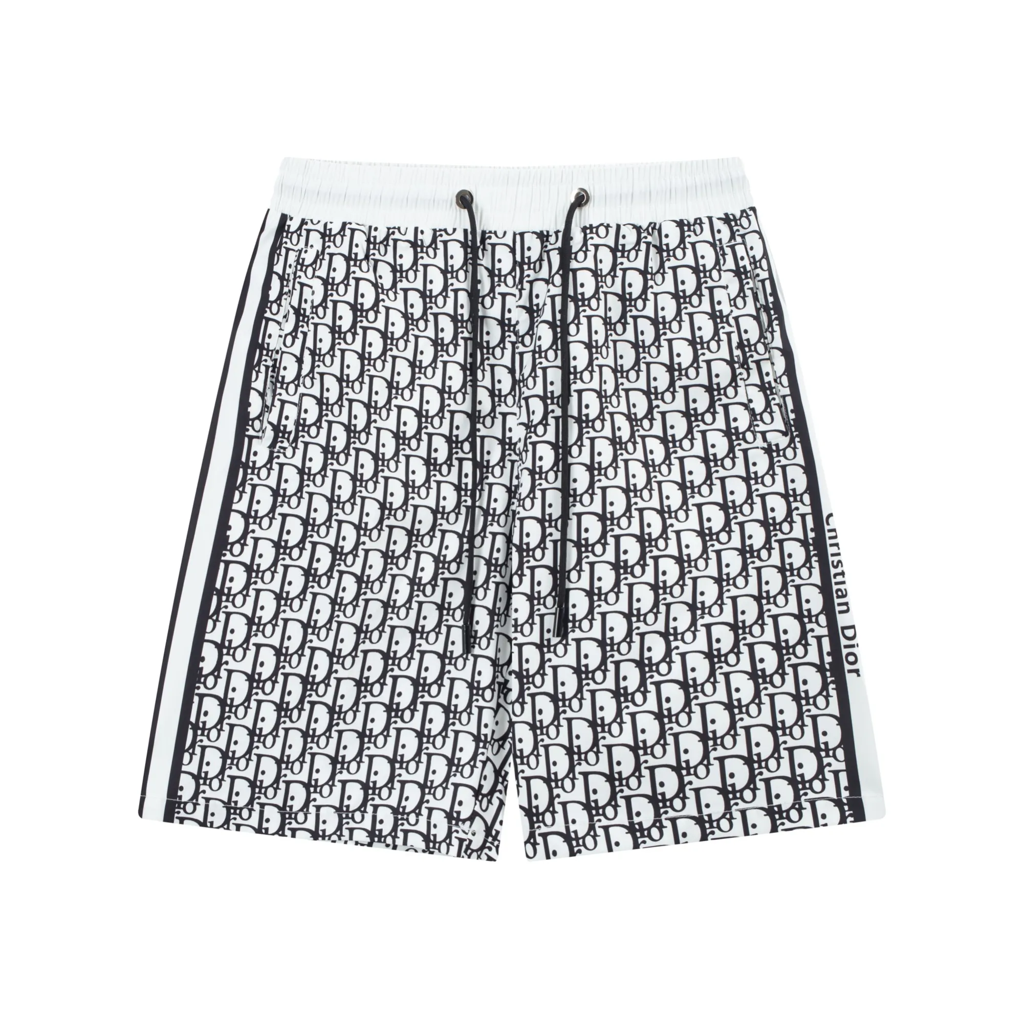🅿️170 24SS Dior Beach Shorts Color: Black-White Size: M-4XL,