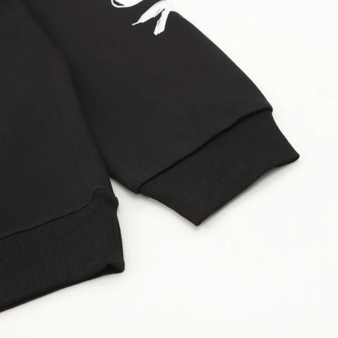 🅿️500 Dior 25FW round neck sweatshirt with arm letters, 480g high-grade combed cotton fabric, counter collar label, purchasing grade white thick plate hang tag, original hanging grain, three-dimensional foam printing on the front and back, strong layering, same style for men and women, couple style, oversize version, loose size: S-XL
