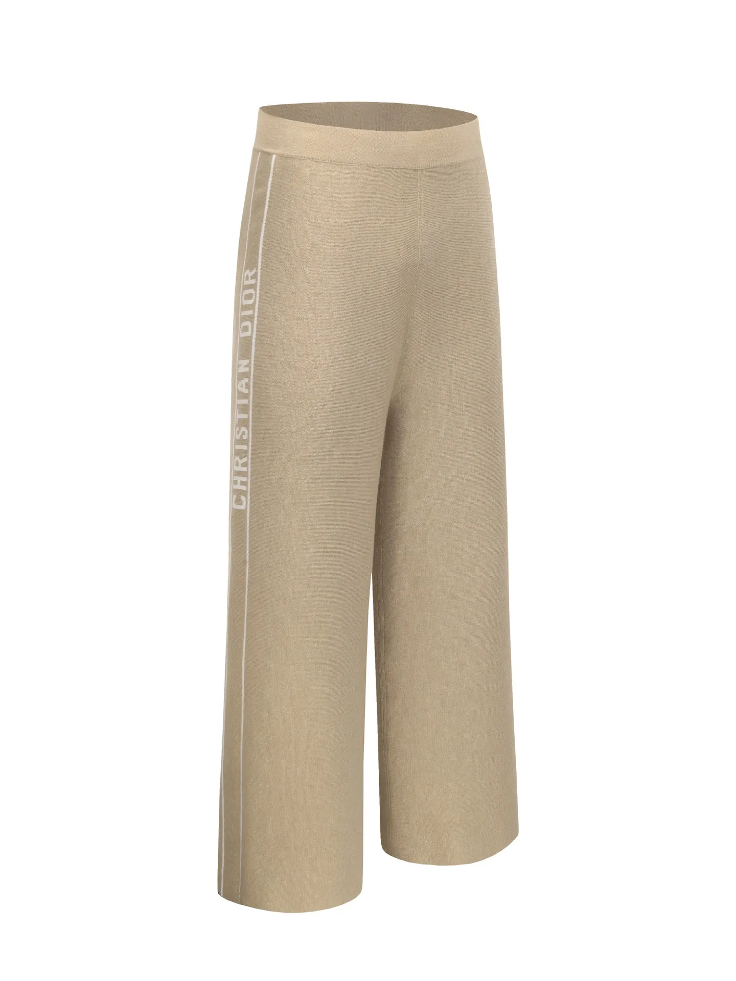 🅿️490 [High Quality] CD 25FW presbyopic reversible cashmere trousers (khaki) The fabric is made of imported cashmere yarn double-sided jacquard fabric and can be worn on both sides. The fabric uses monogram jacquard double weaving technology to present the brand's iconic presbyopia pattern, which combines luxurious texture with practical functions. Swiss machine embroidery stitching technology ensures every detail is exquisite and perfect, and the stitches are even and delicate. The classic straight-leg design subtly modifies the leg lines, making the upper body slim and elegant. Double-sided jacquard technology keeps both sides of the fabric flat and crisp, making it comfortable and layered. Selected high-quality cashmere yarn brings a soft and skin-friendly touch experience while having good warmth retention and breathability. The overall craftsmanship is exquisite, and high-end quality is reflected from fabric weaving to finished product sewing. It is an exquisite item that is both fashionable and practical. Size:S/M/L