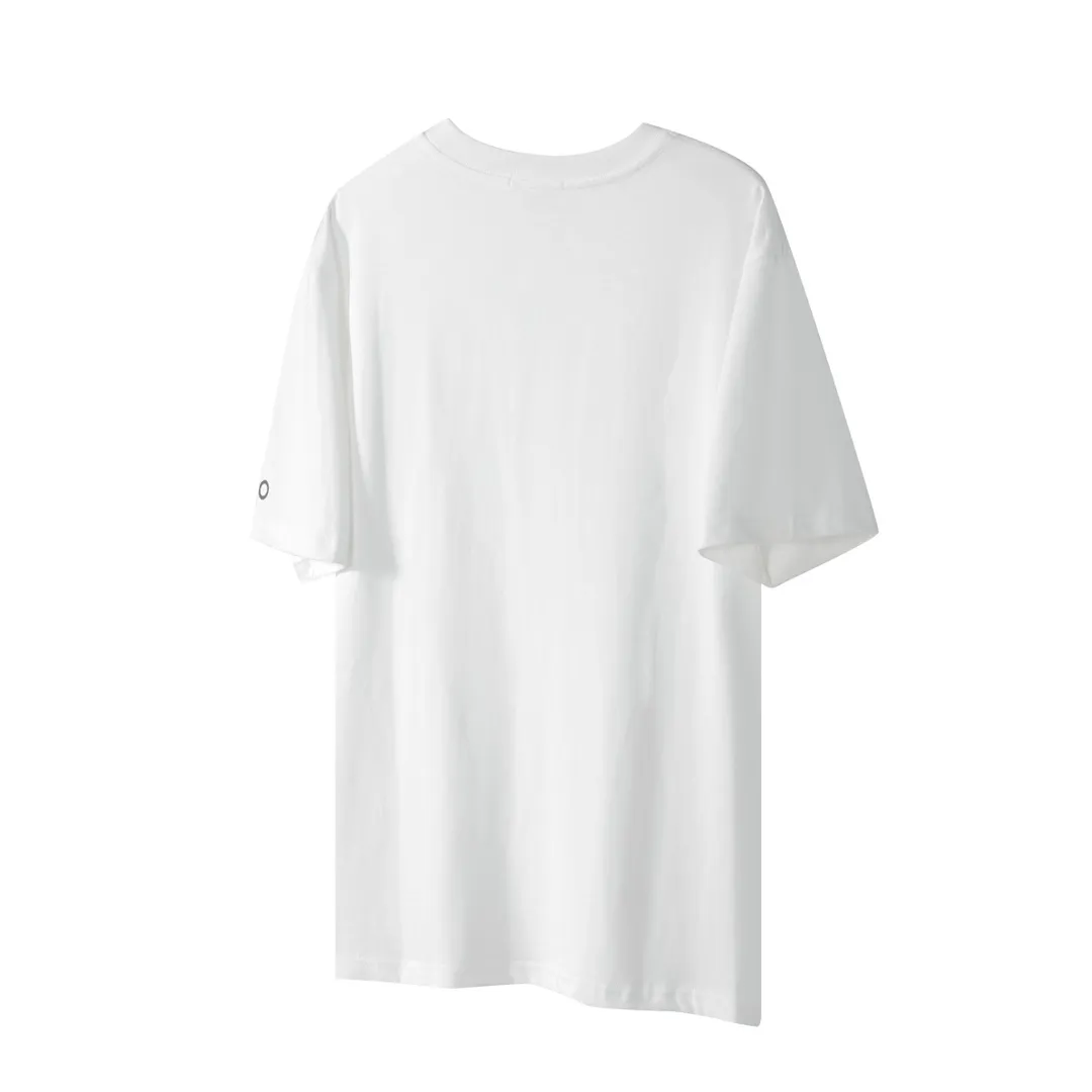🅿️180 "alo1" Alo 2025ss letter printed logo simple short-sleeved T-shirt. Purchase the original version and develop it. Imported slurry. Can be washed casually without any deformation. Guaranteed not to fade or crack. Fine printing. Made of 280g combed cotton double yarn fabric. Fixed dyeing with 0 color difference. Same cylinder frame thread. 2 washes. Excellent hand feel. Customized original 6 hang tags and a full set of accessories. Invincible details. Distinguish junk version. Only high-end. -Color: white black -Size: xs ~ l