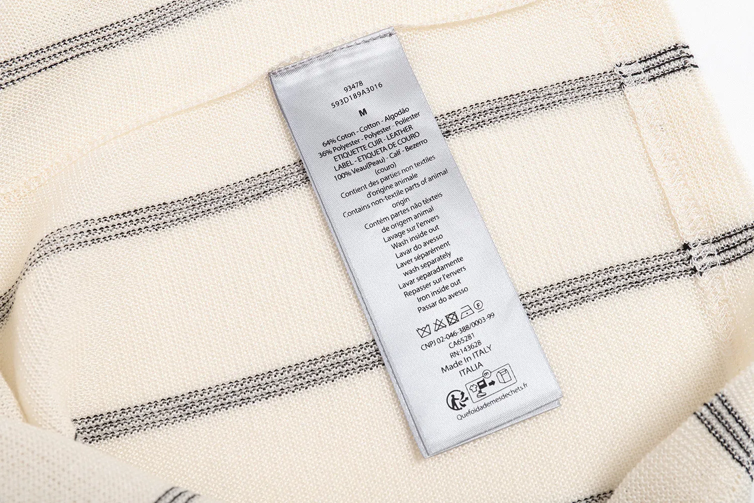 🅿️370 [Exclusive supply] CD 25SS logo striped woolen short-sleeves. The original version was purchased and developed for 7200. The fabric is customized 30% linen blended Jiangsi, imported embroidery, woolen enzyme washing, customized trademark, loose fit. Size:S-M-L-XL