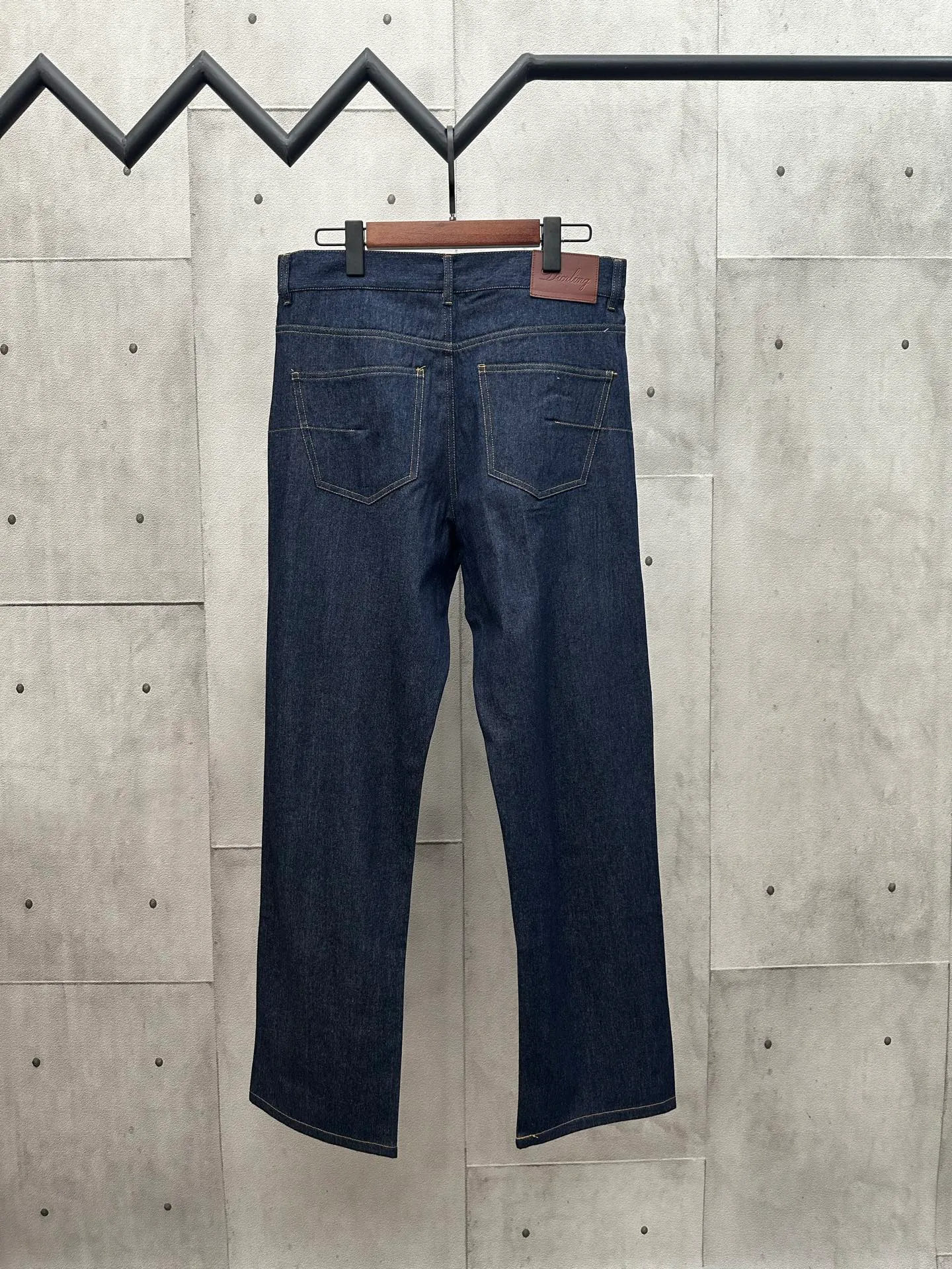 🅿️440 DIOR Dior 2025FW new navy blue cotton denim trousers. Designed with the Dior love logo from the Dior archives. Same style for men and women. Size: S M L XL