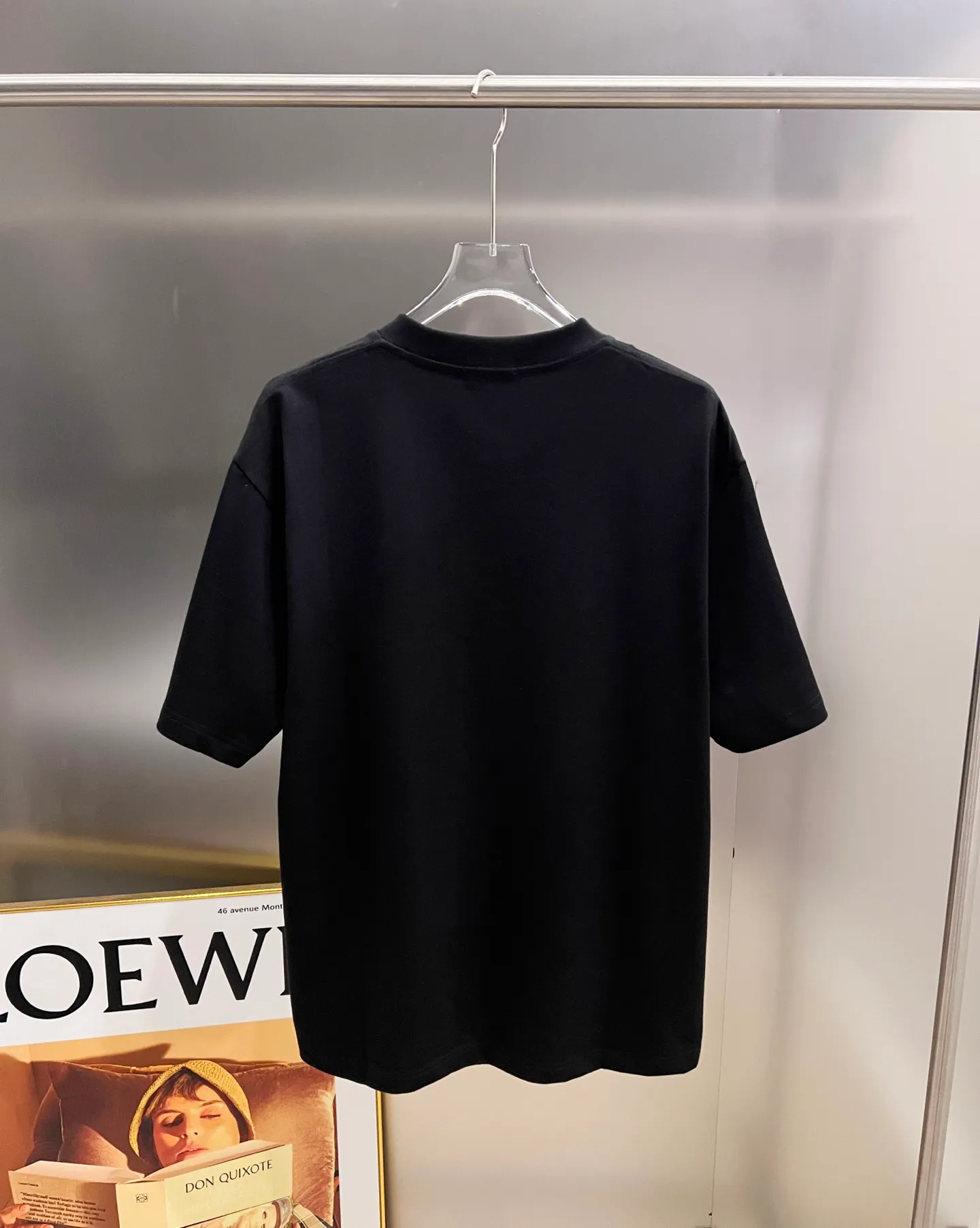 🅿️190 Dio* Dior 2025 autumn and winter new style Classic letter thick plate three-dimensional silicone technology Simple and elegant Customized double yarn plain cotton fabric Short-sleeved T-shirt Same style for men and women Size S M L XL XXL Five sizes black white