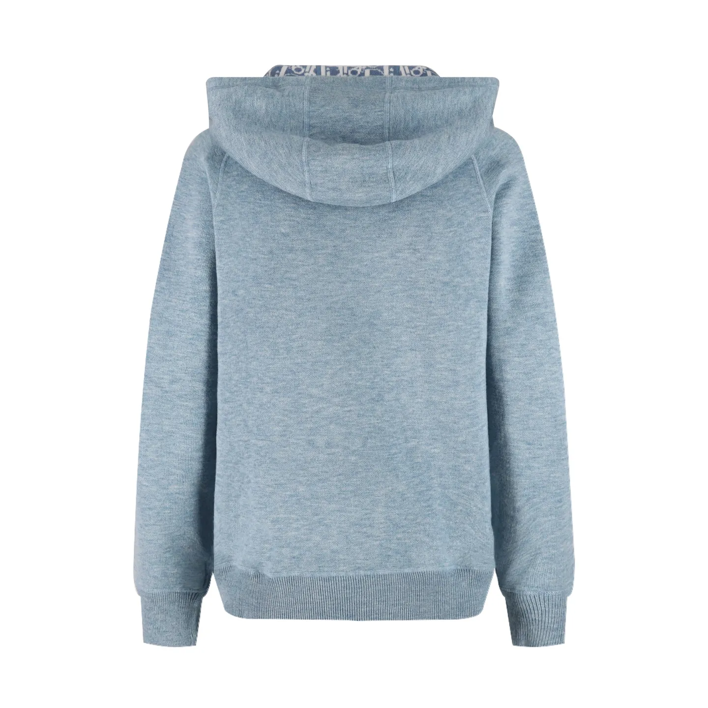 🅿️800 [Exclusive supply] CD jacquard cashmere knitted hooded sweatshirt (grey) originally purchased for 17,500. The fabric is carefully made of milky white cotton and cashmere blended fabric. The composition is 91% cotton + 9% cashmere, integrating classic high-end charm into a basic item. Small DR embroidery on the front left pocket and Obliqu knitted jacquard all over inside. Custom-woven cotton rib on the board, feels thick and breathable. The hardware and accessories of the whole garment are all custom-made according to the original mold. The drawstring hood is matched with an engraved metal clock. The two-way zipper fastener opens and closes, with a zipper puller engraved with the DR logo. It is sewn with imported special machine overlocking and open stitching. The style is the same for men and women. Size:S-M-L