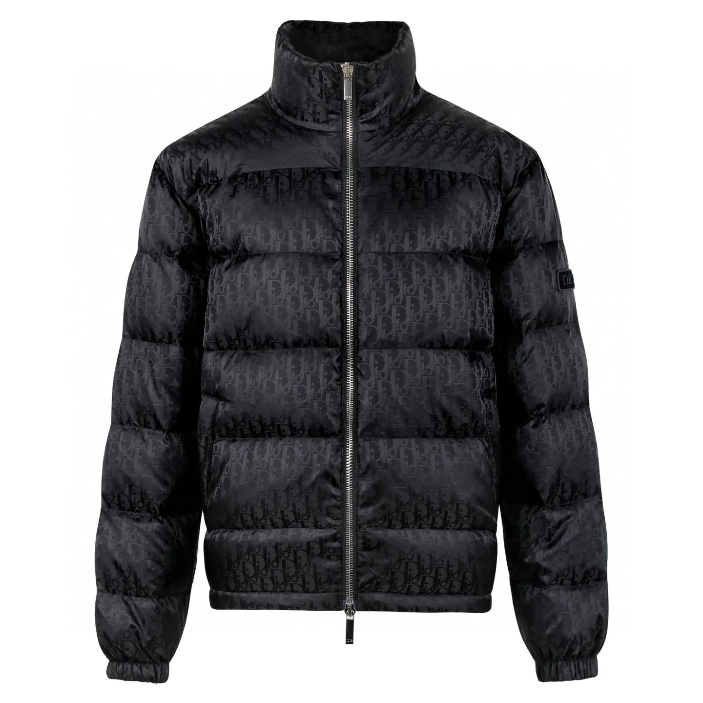 🅿️880 [Exclusive supply] CD 23SS full printed dark pattern presbyopia down jacket Originally purchased for RMB 27,000, the whole garment is made of imported technical polyamide fiber jacquard logo decorated with classic Oblique printed fabrics. The design spacing of the printing pattern and the spacing of details are aligned in parallel. The juxtaposed jacquard effect and feel are very restored. The inner filling is made of national standard 90-degree, with a layer of nylon material on the lining. It is made of white duck down with high fluffiness. It has a full down feel, better warmth retention effect, and no down stalks. The neat small stand-up collar is matched with the shoulder line, and the double pocket design is added to the front shoulder panel. The hem has a drawstring that can be adjusted freely, and the cuffs have elastic elastic cuffs. The placket has a double-open stand-up collar design. The silver-plated lettering hardware accessories are matched with high-quality European lettering two-way zipper closure. The sliders, eyelets, inner pocket buttons, concealed buttons, and adjustment buckles are still custom-made with the original molded logo. Size:46-48-50-52