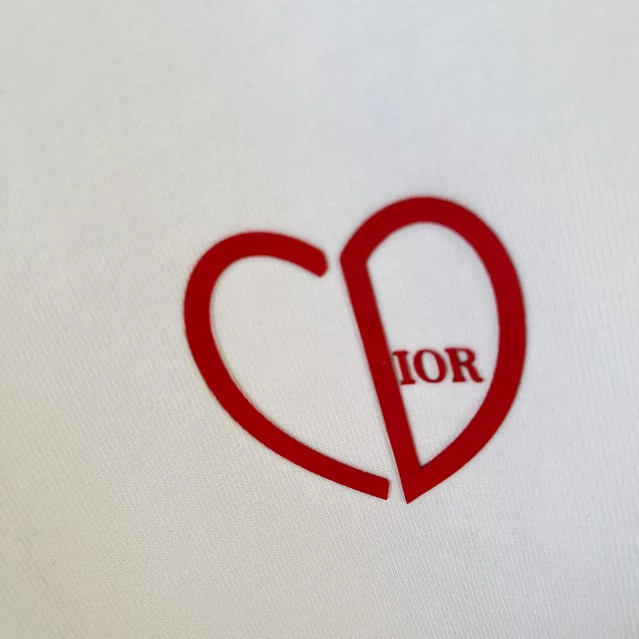 🅿️170 Dio Dior 2025 new summer style love letter three-dimensional silicone printing short-sleeved T-shirt customized fabric 300g same style for men and women Color: black white rose red iron gray Size: S M L XL XXL five sizes ​