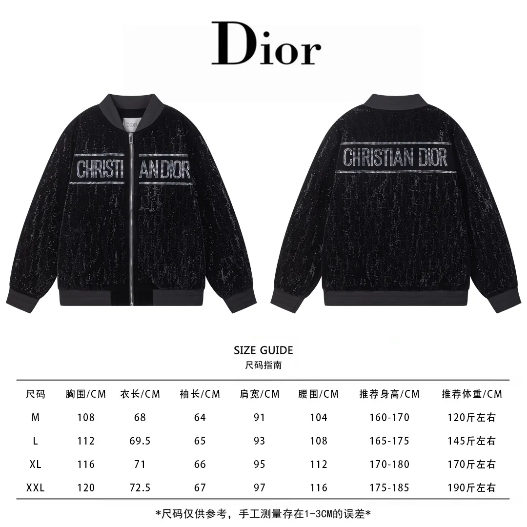 🅿️560. 25FW new autumn and winter Korean velvet baseball collar hot diamond jacket, men's classic sports and leisure cardigan jacket! Trading company channels are rare, and they are sold simultaneously. They use imported materials supplied by customers. The texture is tough, straight and stylish. Classic brand letters + classic elements are embellished. The contrasting color effect makes the whole thing more fashionable and colorful, and it also takes into account extremely high brand recognition! M-3XL