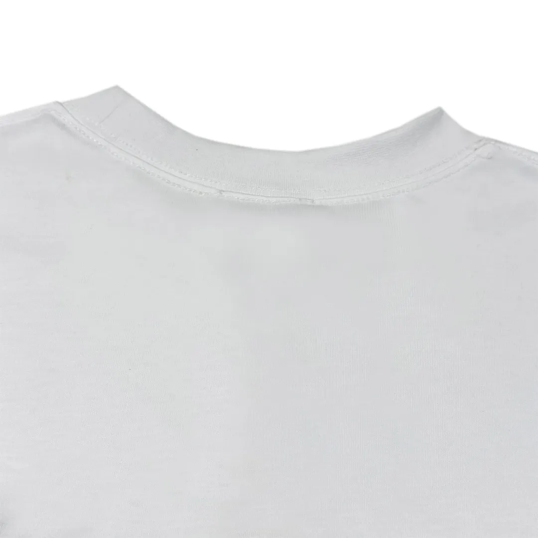 🅿️230 CD KAWS joint series Snake letter embroidered short sleeves Knitted plain cotton fabric has good moisture absorption and breathability Tight embroidery on the chest Smooth and smooth Size XS-L