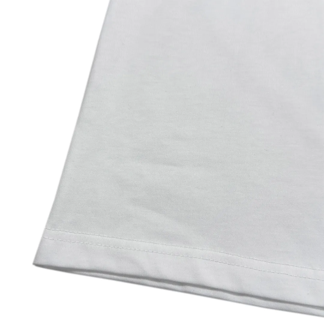 🅿️230 CD KAWS joint series Snake letter embroidered short sleeves Knitted plain cotton fabric has good moisture absorption and breathability Tight embroidery on the chest Smooth and smooth Size XS-L