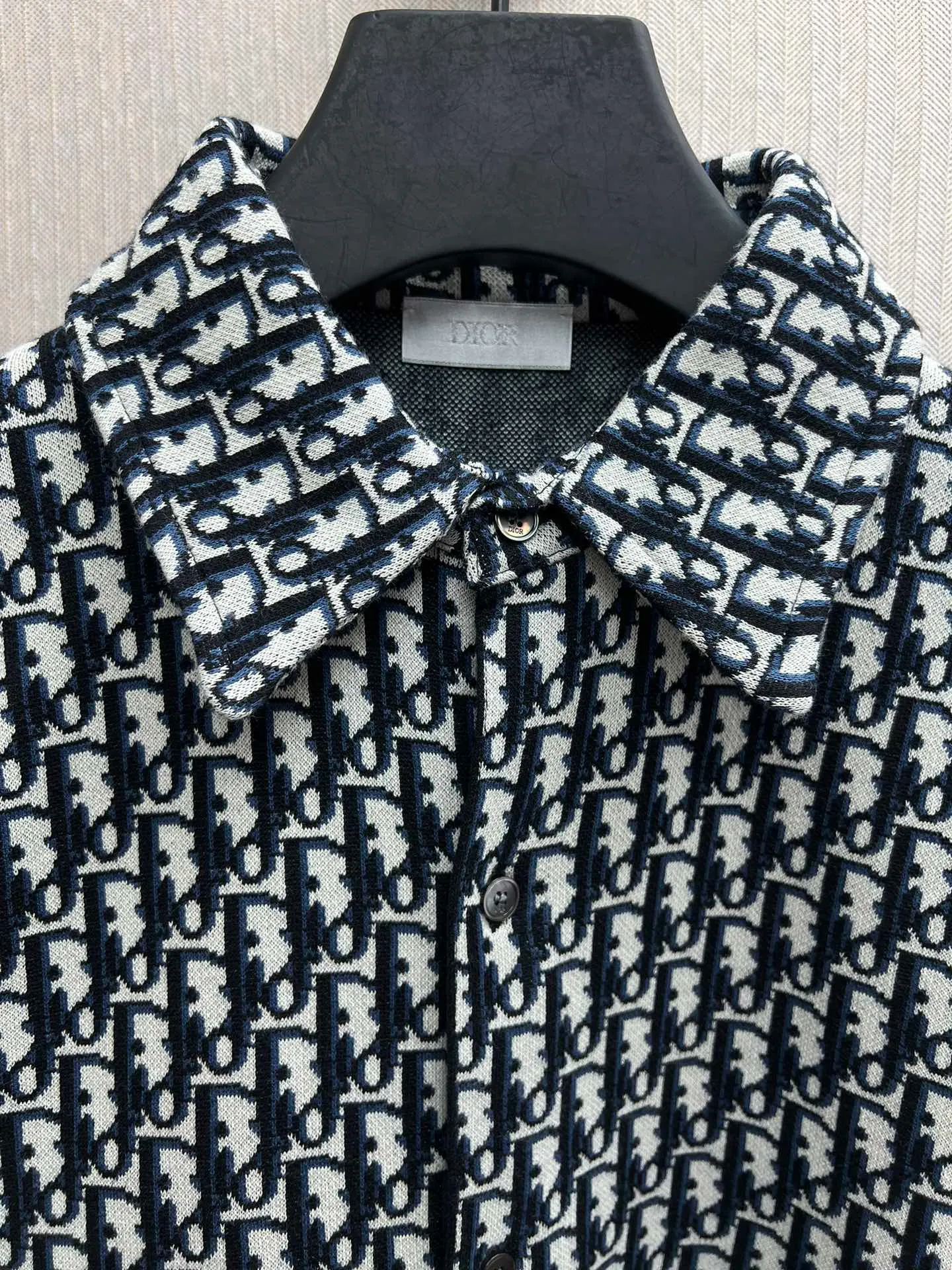 🅿️590 Dior 25ss new cotton logo full-print classic long-sleeved shirt, men's size: S.M.L.XL.