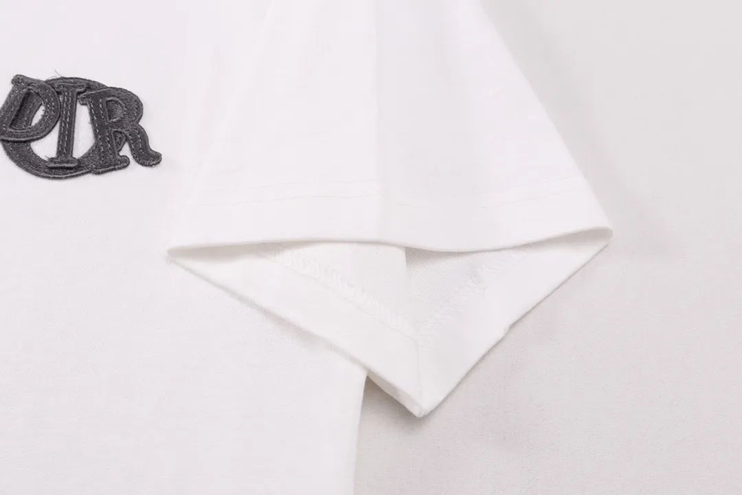 🅿️200 High-quality new DIOR-Dior-graphic design reinterprets the classic patch letter Dior logo short-sleeved T-shirt Size: XS-L