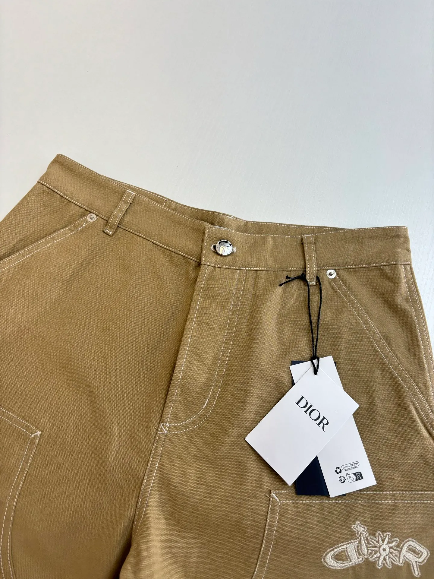 🅿️500 Dio*/Dior LH Hamilton joint embroidered logo trousers Size: S/M/L/XL