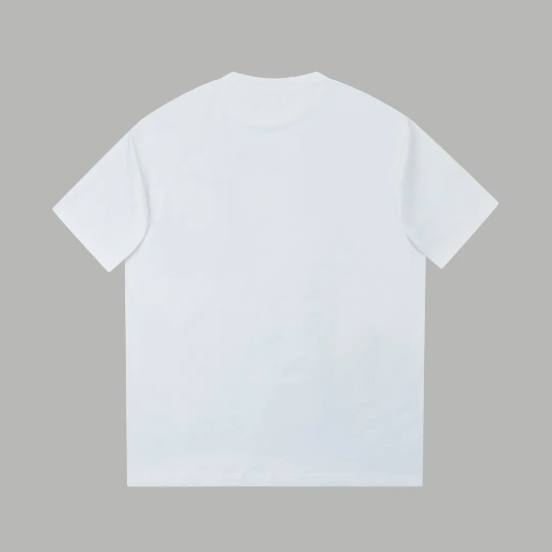 🅿️200 ✨DIO✨🆕25SS spring and summer new style Bee business webbing leather label short sleeves Light luxury essential item for daily commuting for men and women Correct version Welcome to compare Detailed features · 260g 100% pure cotton double yarn jersey fabric · Custom dyed in the same cylinder, special thickened 32 double-strand 1X1 threads · Double needle stitching and cross-stitching technology · Original main mark, washed tag, branded moisture-proof paper packaging Color: White/Black/ Size: S/M/L/XL