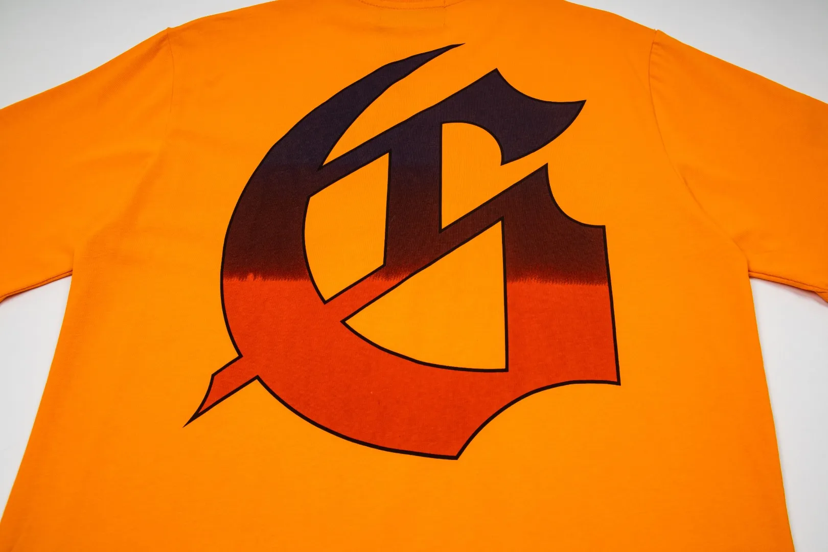 G65# GodSpeed ​​White Ink Direct Print Short Sleeve S-XL Blue Orange P116