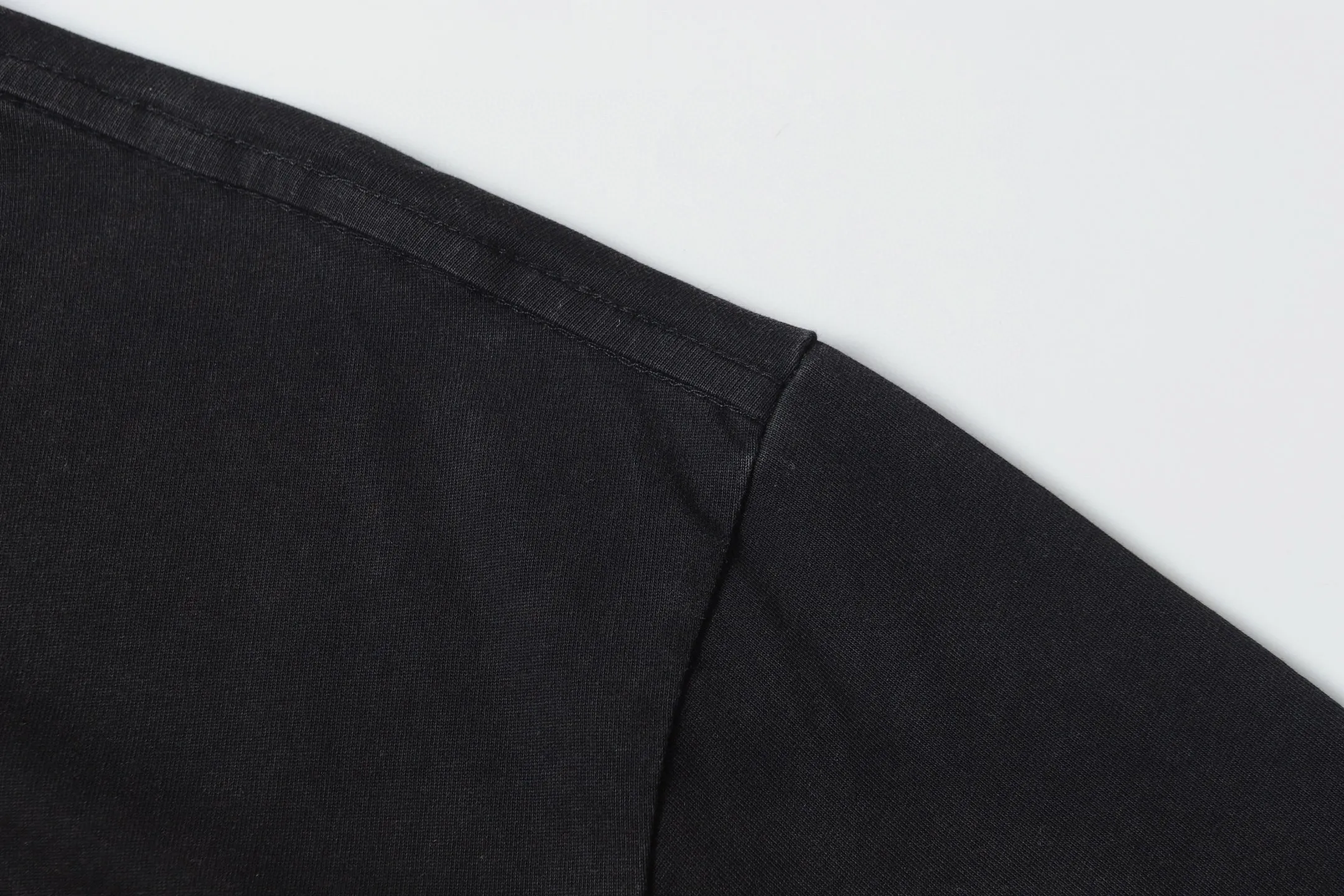 6133# Washed black I P116 Real stock (American fashion niche) Godspeed cross-border American rock street washed retro style short-sleeved T (craft printing) Fabric (fabric): 32 counts combed double yarn 250 grams weight Size (size): S-M-L-XL Color (colour): Washed black