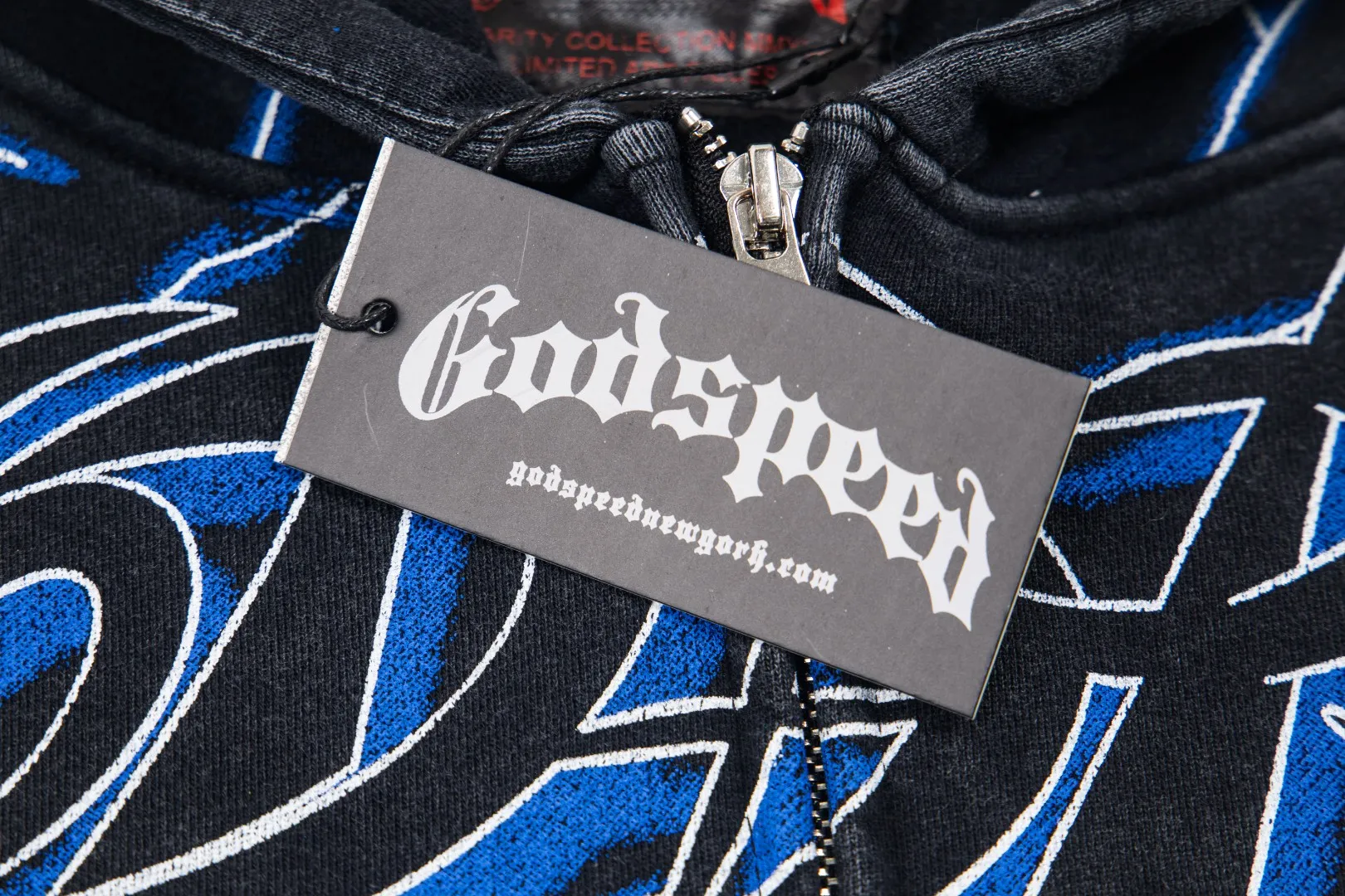 G56# GodSpeed ​​all-over HD printed washed zipper sweatshirt Size S-XL black blue black red black yellow P266