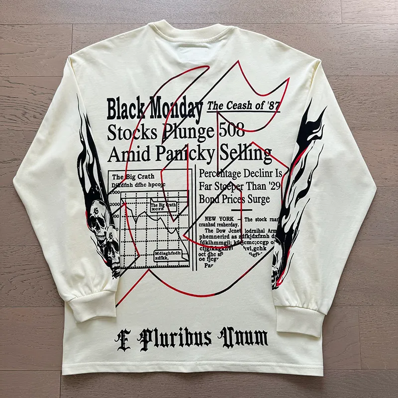 3175# P140 Real shot of Godspeed American fashion rock street pure cotton loose bottoming long-sleeved T-shirt long T Fabric: 270g 32 count fine cotton double yarn pure cotton Color: Apricot Code number: S M L XL