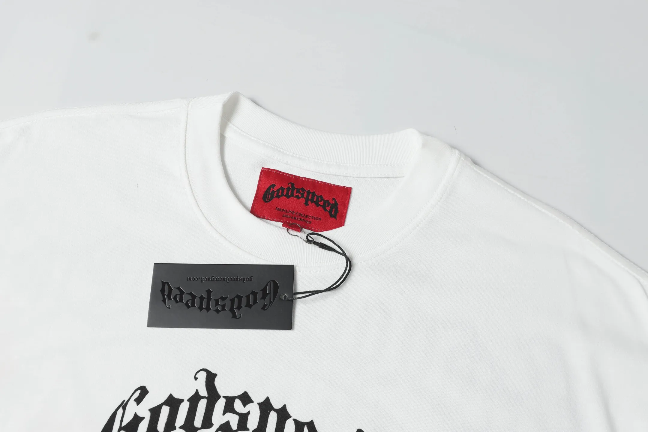 5046# White/Apricot｜P104 Godspeed cross-border American rock and roll street washed retro style short-sleeved T (craft printing) fabric (fabric) 32 counts combed double yarn 240 grams weight code number (size): S-M-L-XL color (colour): apricot.white
