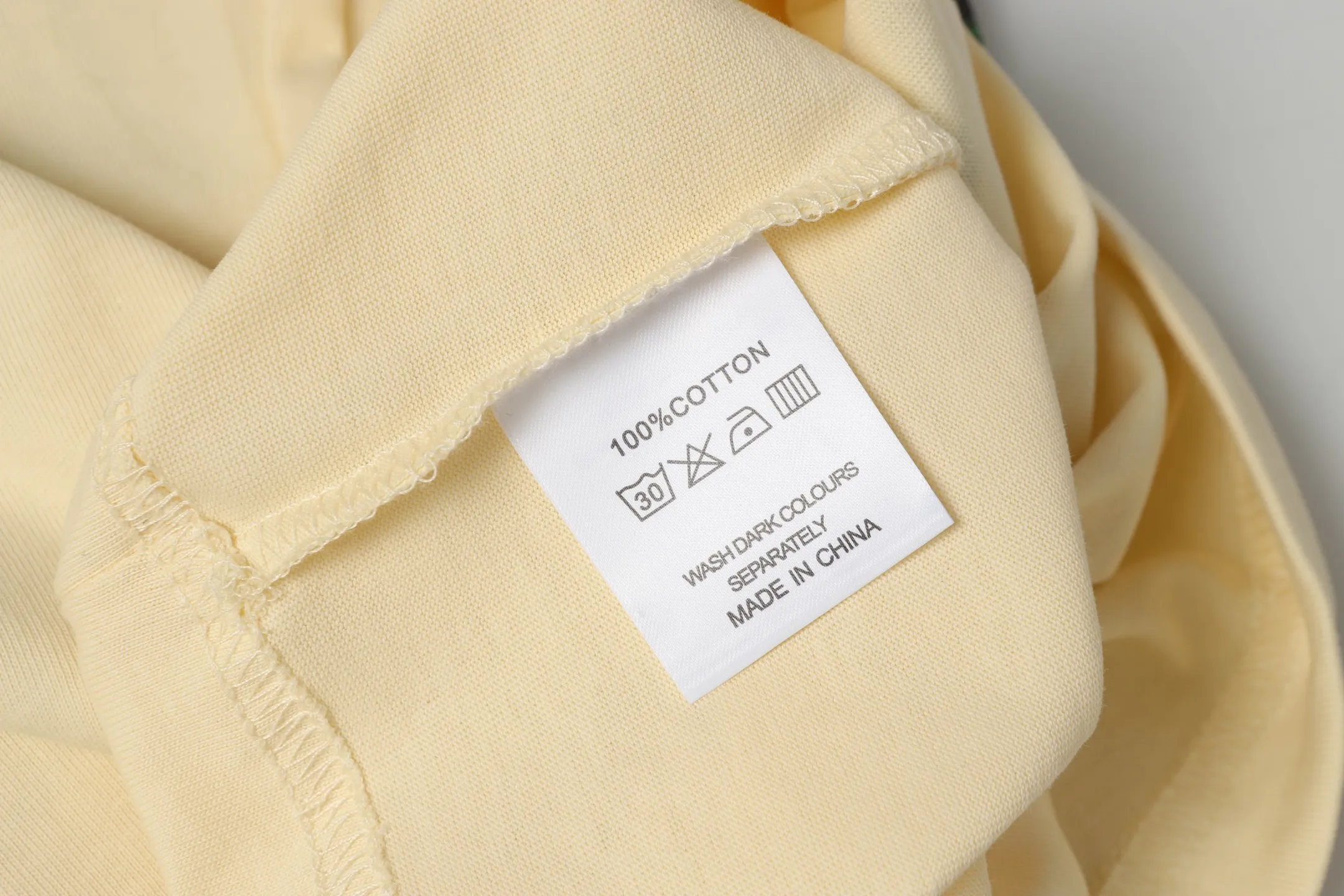 5046# White/Apricot｜P104 Godspeed cross-border American rock and roll street washed retro style short-sleeved T (craft printing) fabric (fabric) 32 counts combed double yarn 240 grams weight code number (size): S-M-L-XL color (colour): apricot.white