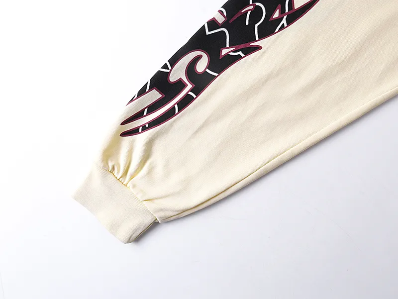 3173# P140 Real shot of Godspeed American trendy rock and roll street pure cotton loose bottoming long-sleeved T-shirt long T. Fabric: 270g 32 count fine cotton double yarn pure cotton Color: Apricot Code number: S M L XL