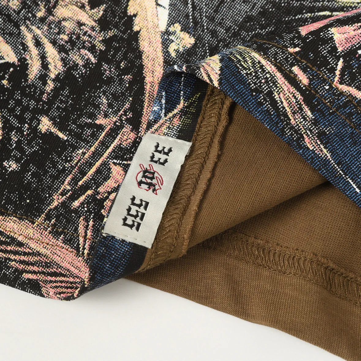 5100# Brown/Sea Blue/Golden Yellow I P106 Godspeed Cross-Border American Rock Street Washed Retro Style Short Sleeve T (Craft Print) Fabric (fabric) 32 Count Combed Double Yarn 240 Grams Size (size): S-M-L-XL Color (colour): Brown/Sea Blue/Golden Yellow 👉