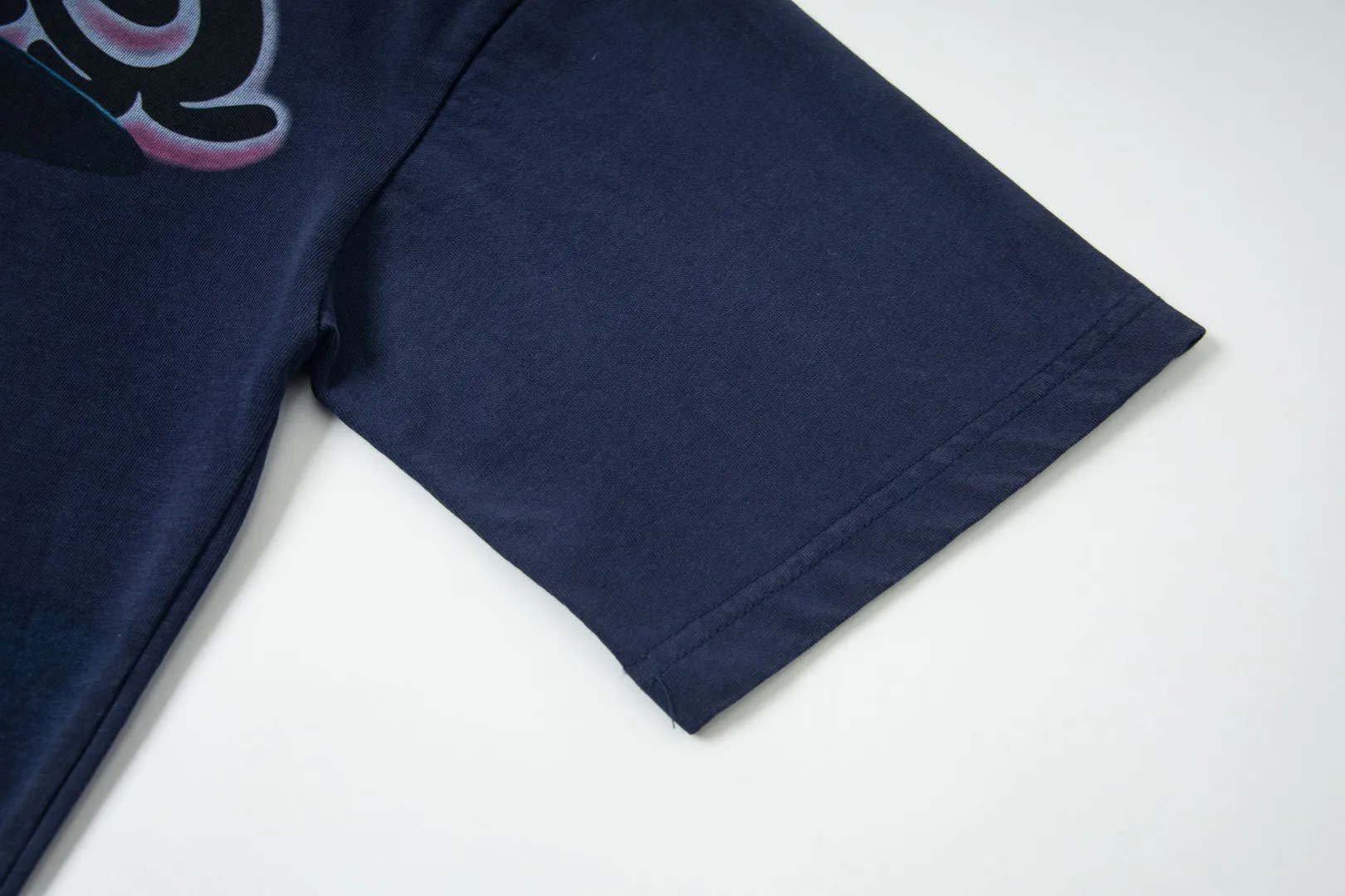 G33# GodSpeed ​​white ink direct spray washed short-sleeved S-XL size blue (washed) P126 apricot P106