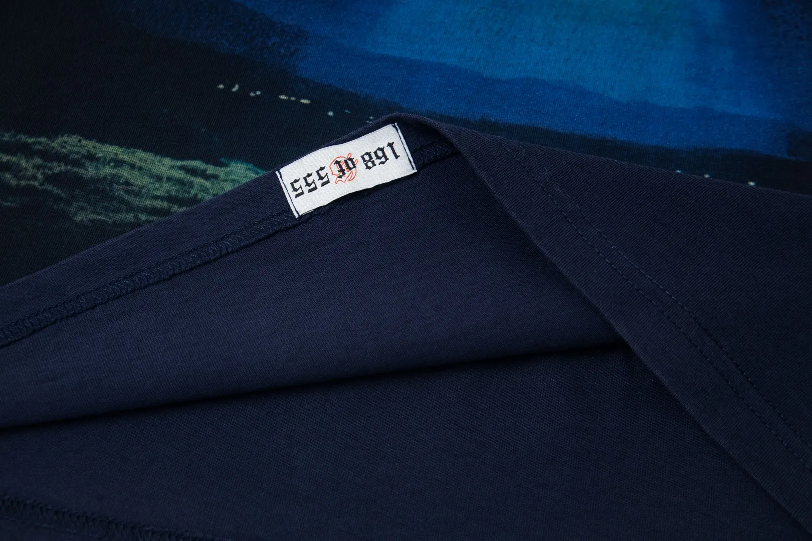 G33# GodSpeed ​​white ink direct spray washed short-sleeved S-XL size blue (washed) P126 apricot P106